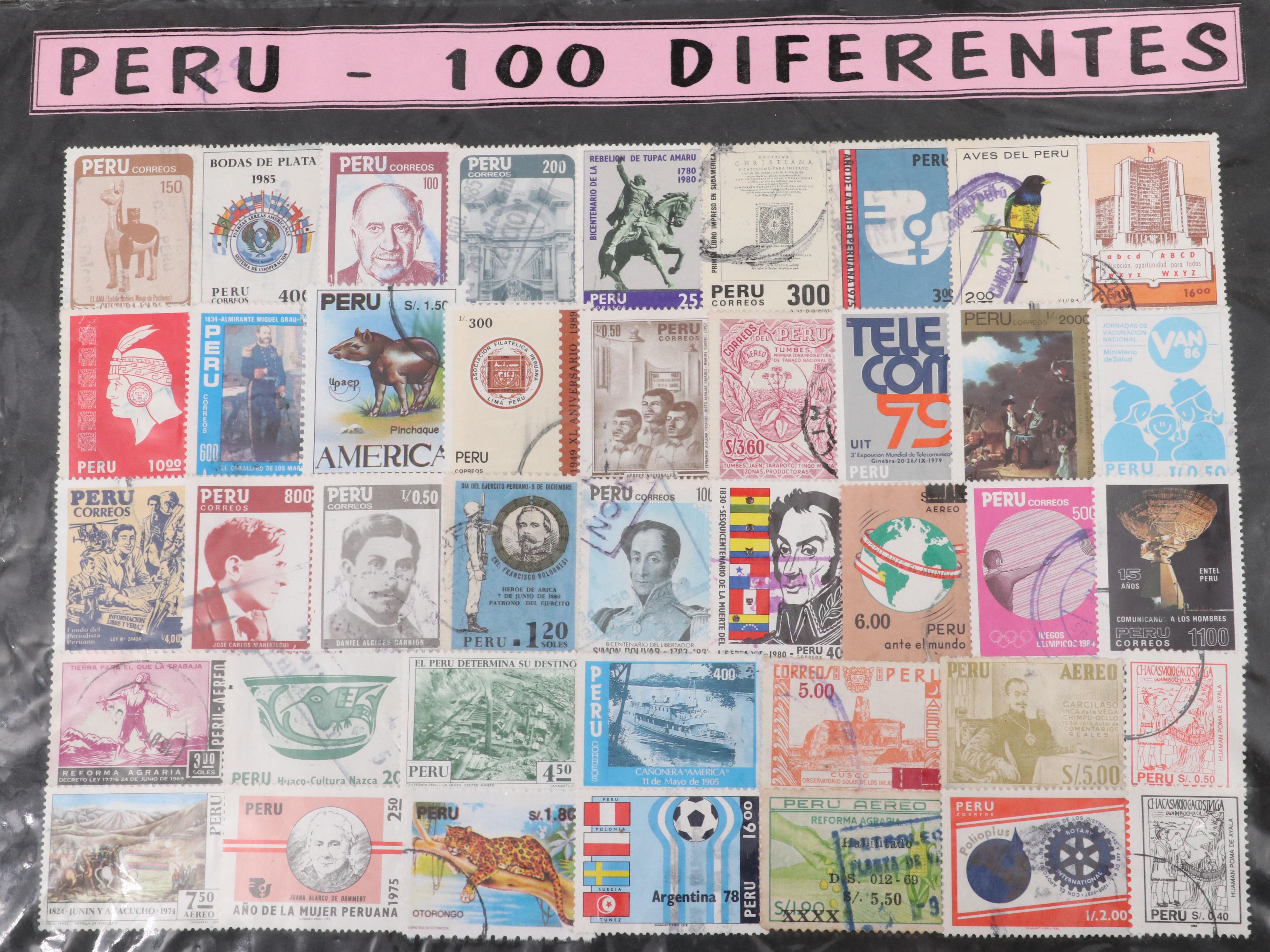 Group of Vintage U.S. and Worldwide Postage Stamps