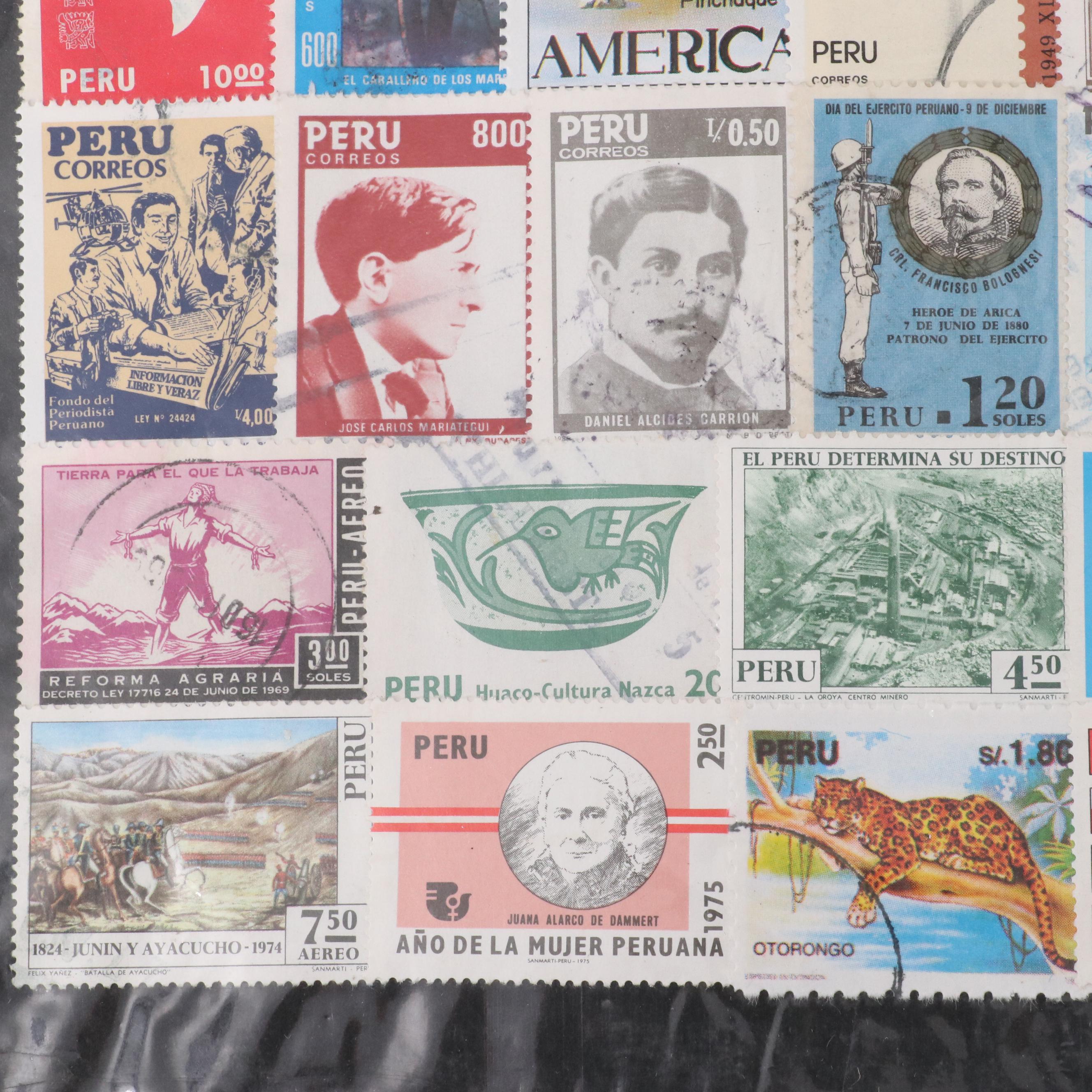 Group of Vintage U.S. and Worldwide Postage Stamps