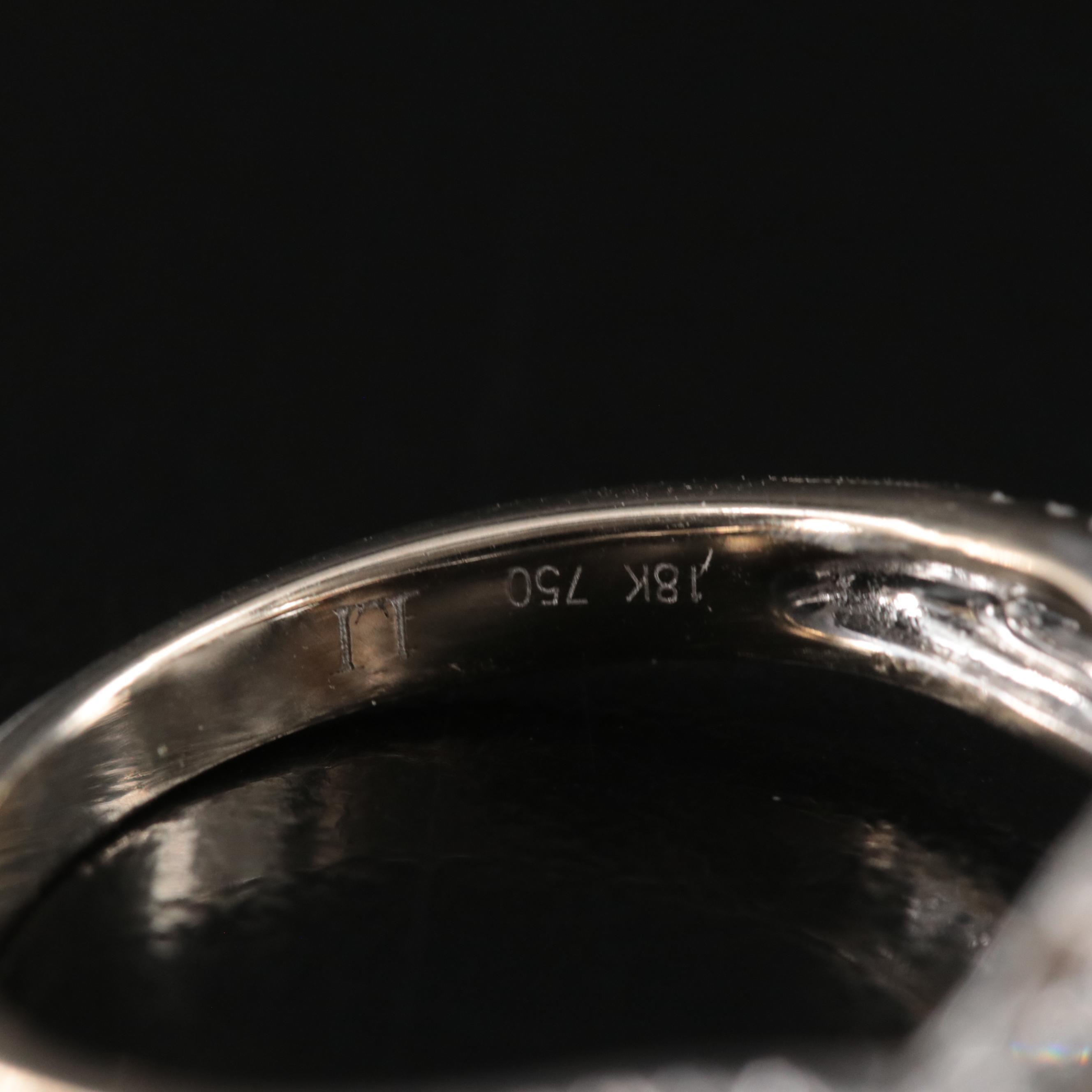 18K 0.68 CTW Diamond Ring with Lab Grown Fancy Color Diamonds