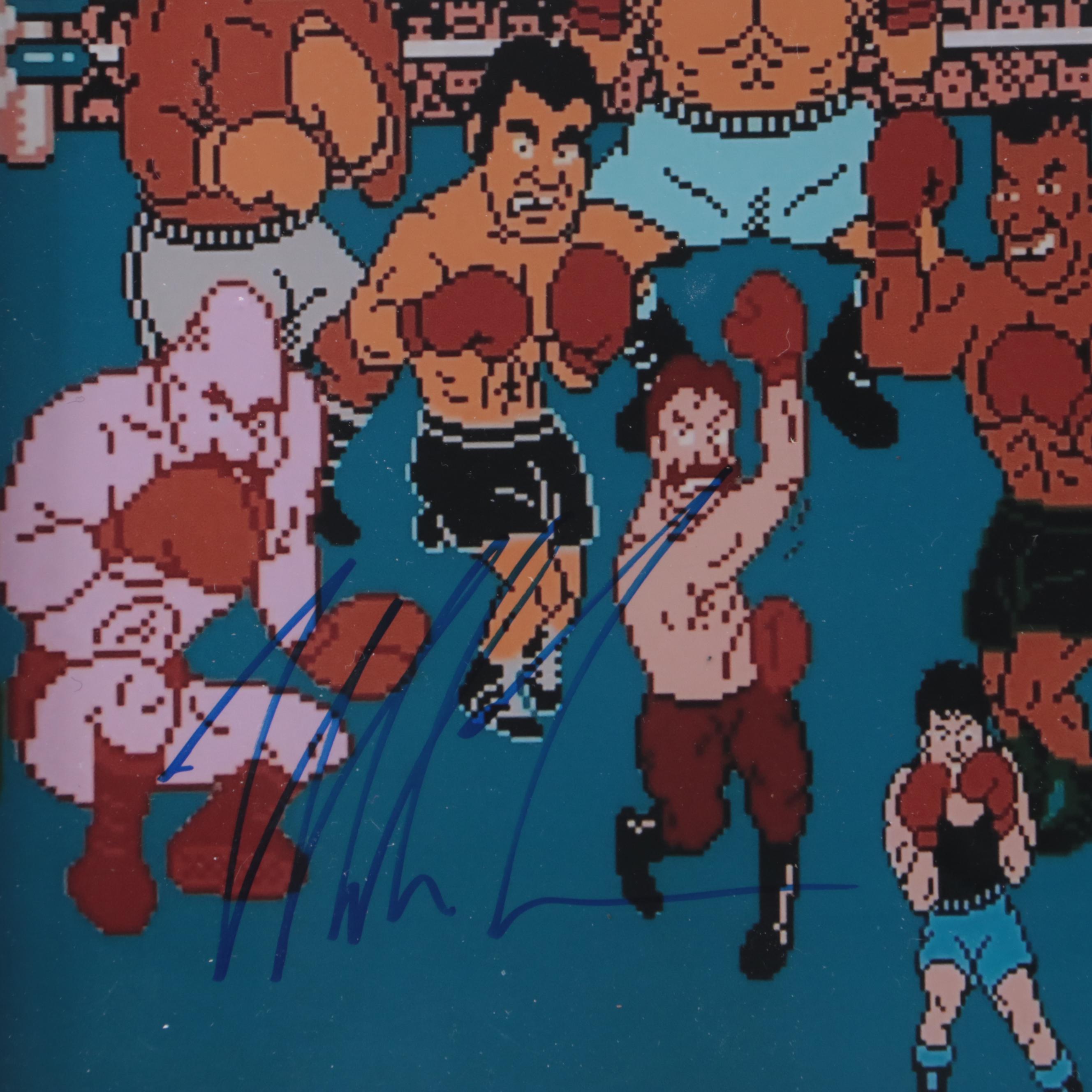 Mike Tyson Signed Nintendo "TKO" Boxing Digital Print, Framed, Beckett