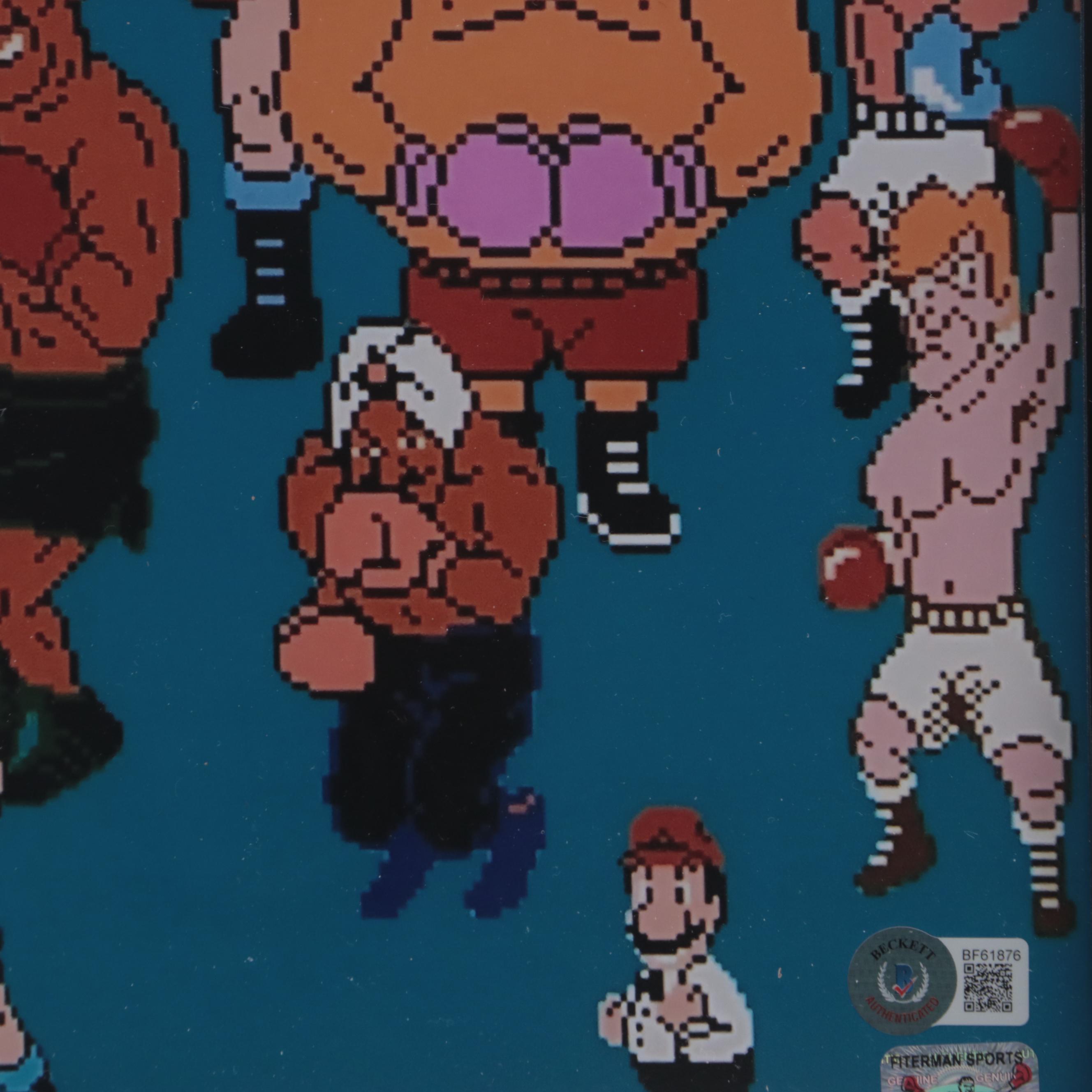 Mike Tyson Signed Nintendo "TKO" Boxing Digital Print, Framed, Beckett