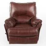 Lane Leather-Touch Swivel-Gliding Recliner