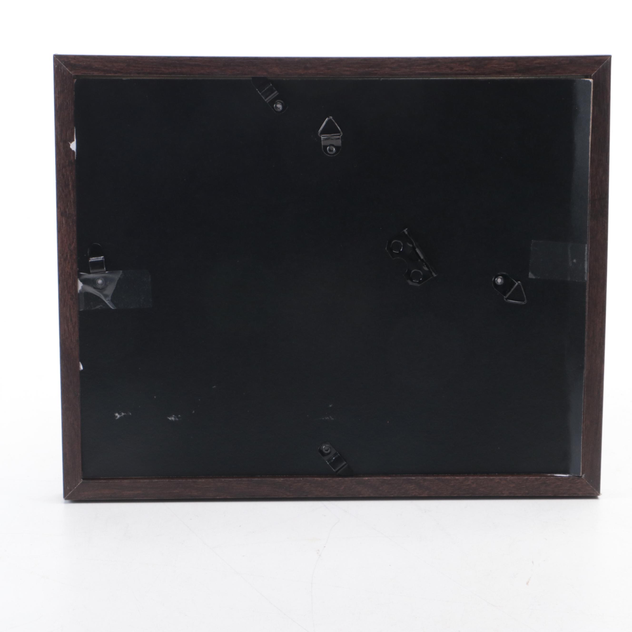 1925 Prohibition Era Medicinal Whiskey Prescription in Frame with Bottle