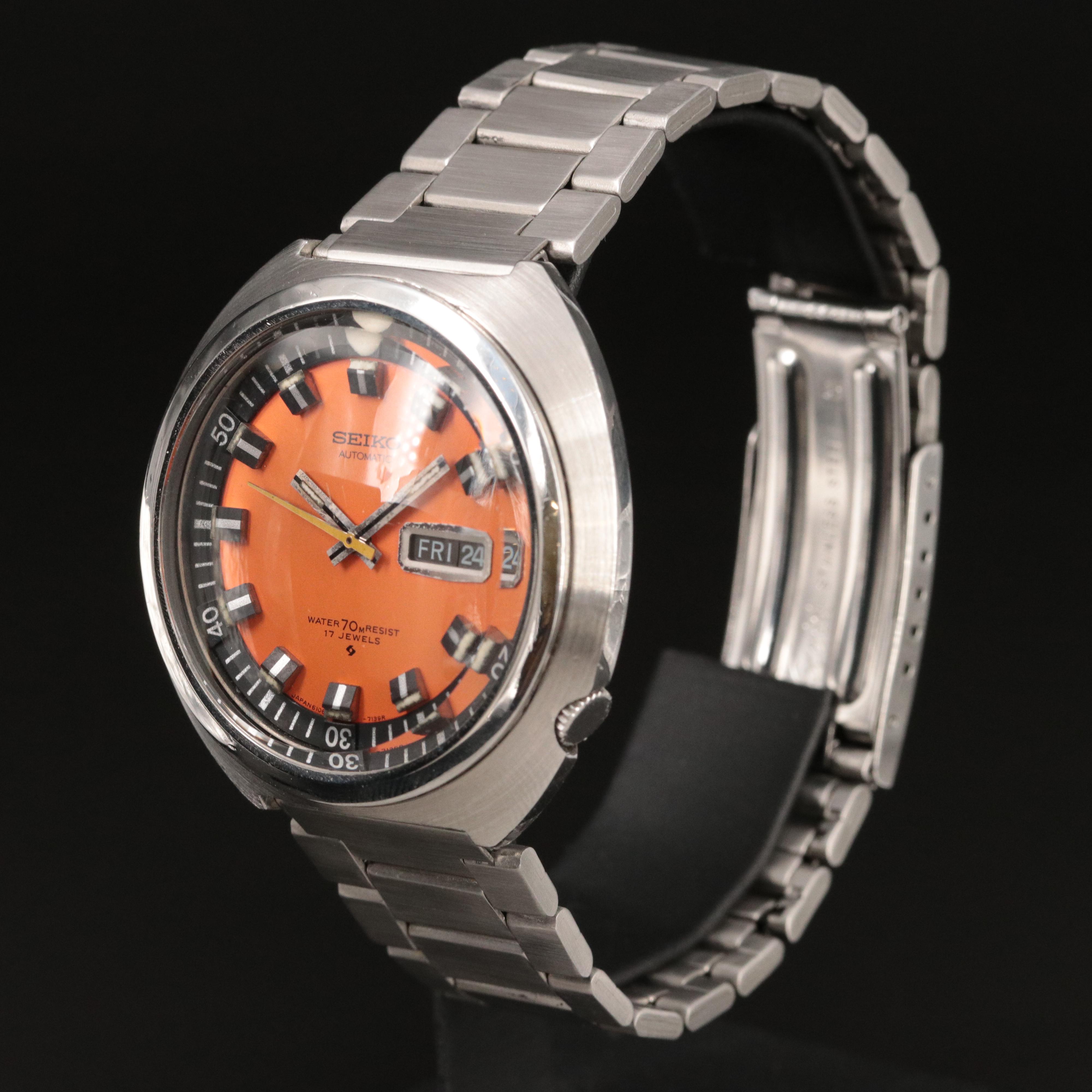 Vintage Seiko "UFO" Sport Diver 43MM Steel Automatic Watch