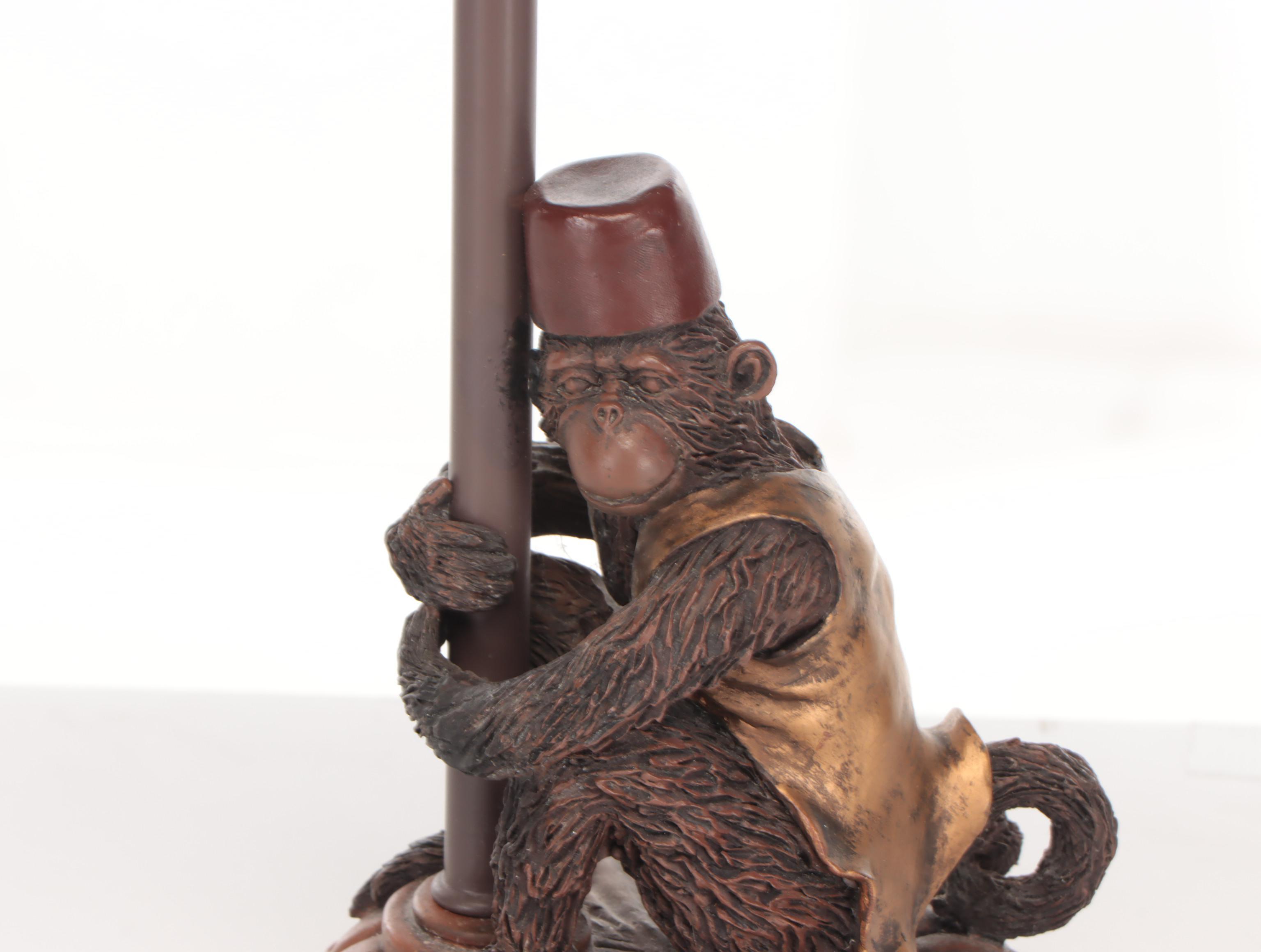 Monkey Bellhop Bamboo Double Arm and Other Table Lamps