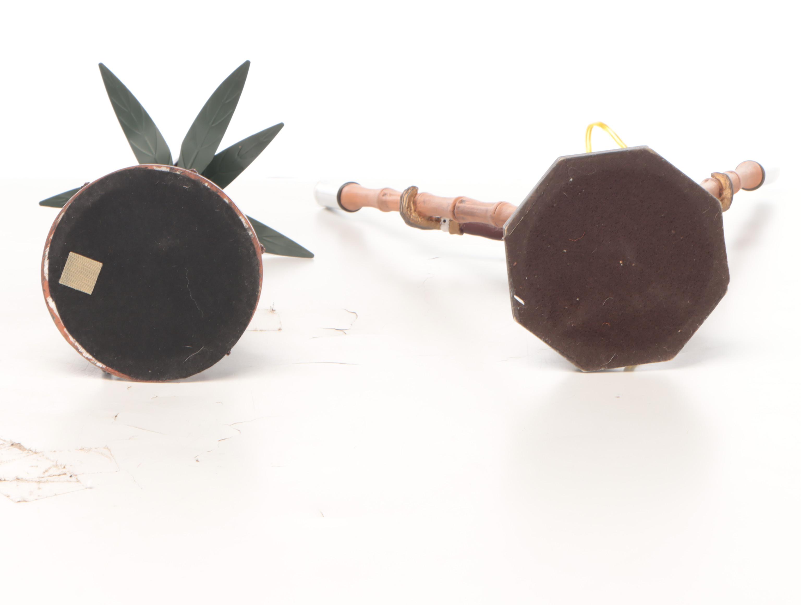 Monkey Bellhop Bamboo Double Arm and Other Table Lamps