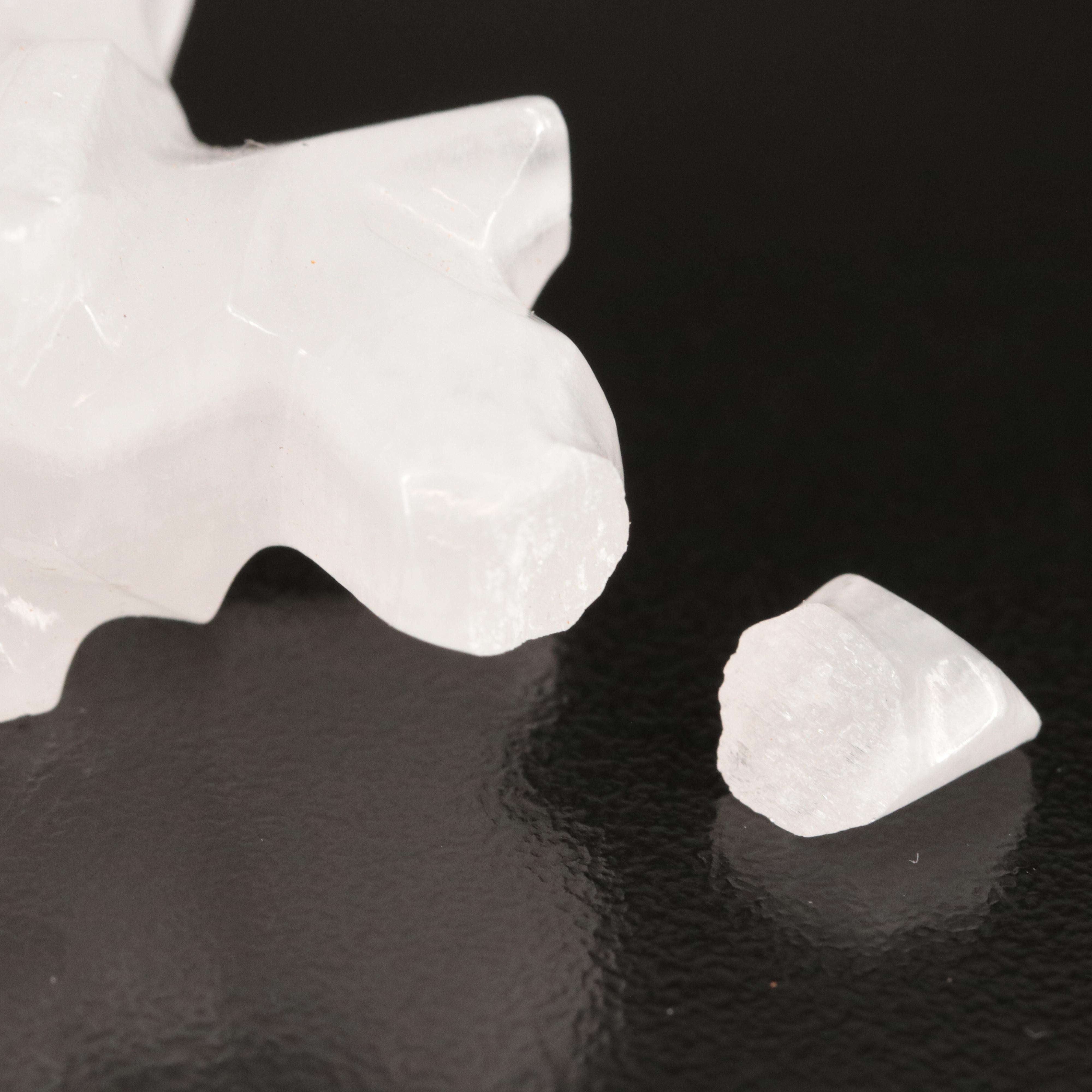 Loose Carved Calcite Elephants