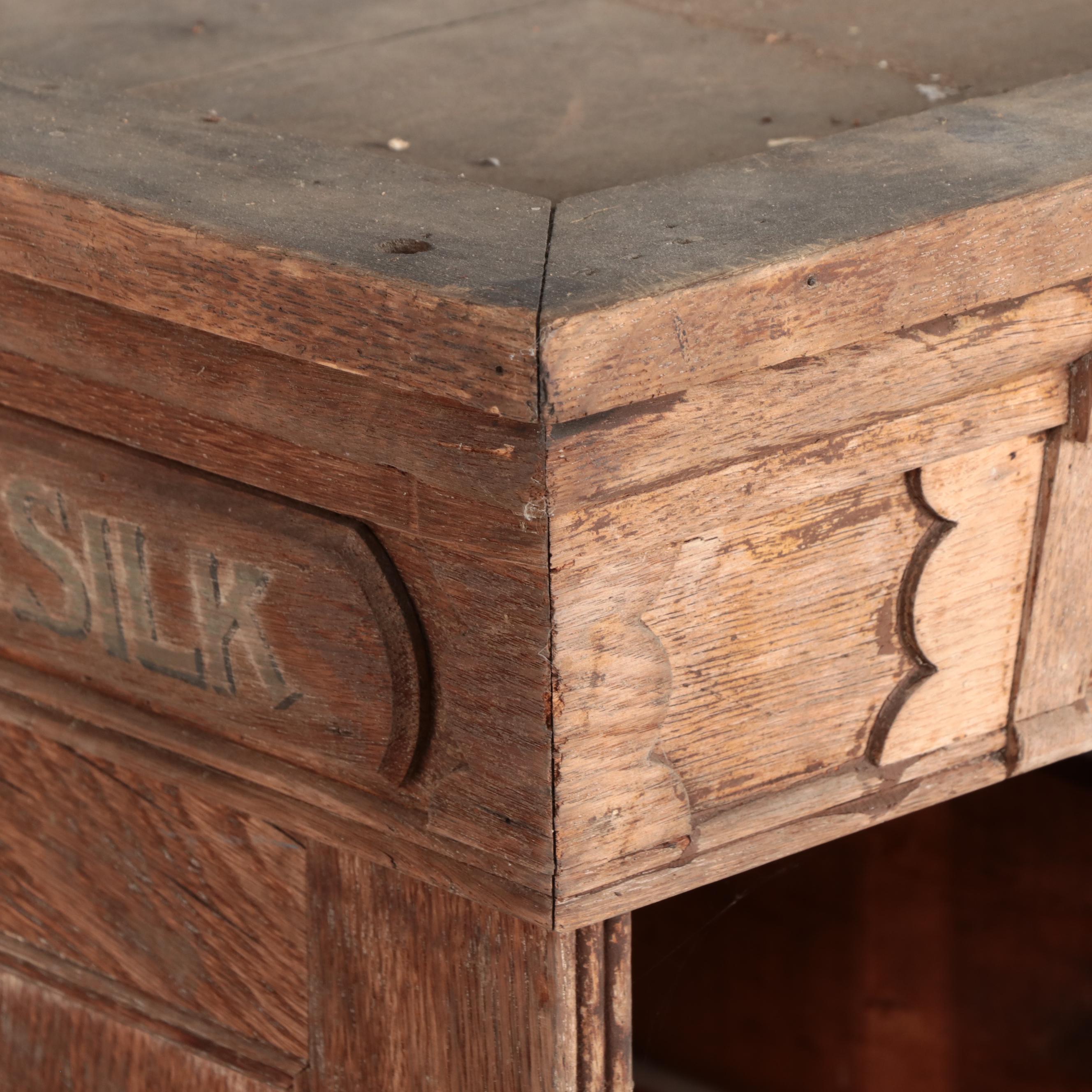 Belding Bros & Co Victorian Wooden Mercantile Spool Cabinet