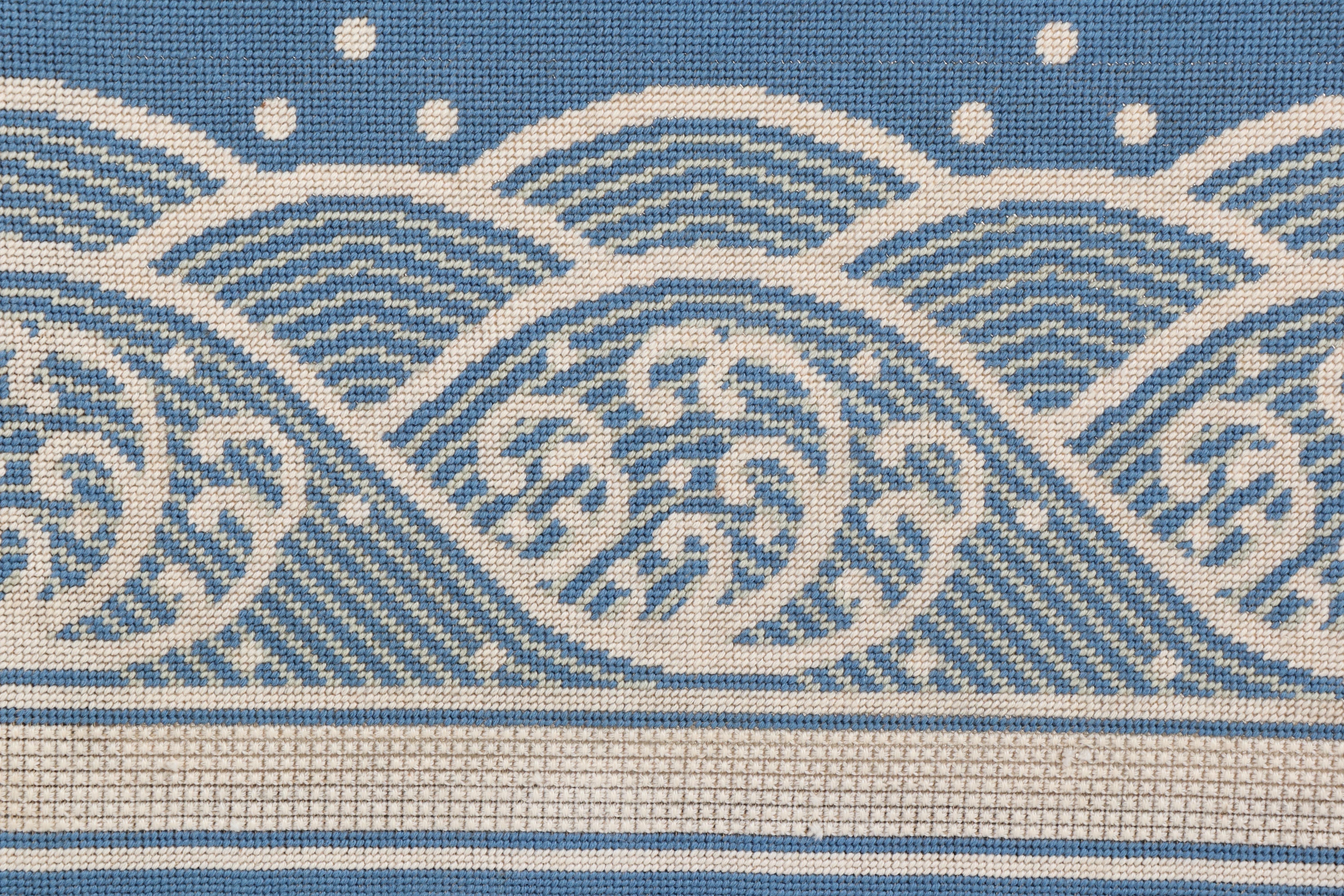 Large-Scale Needlepoint Embroidery of Chinese Dragon, 1981