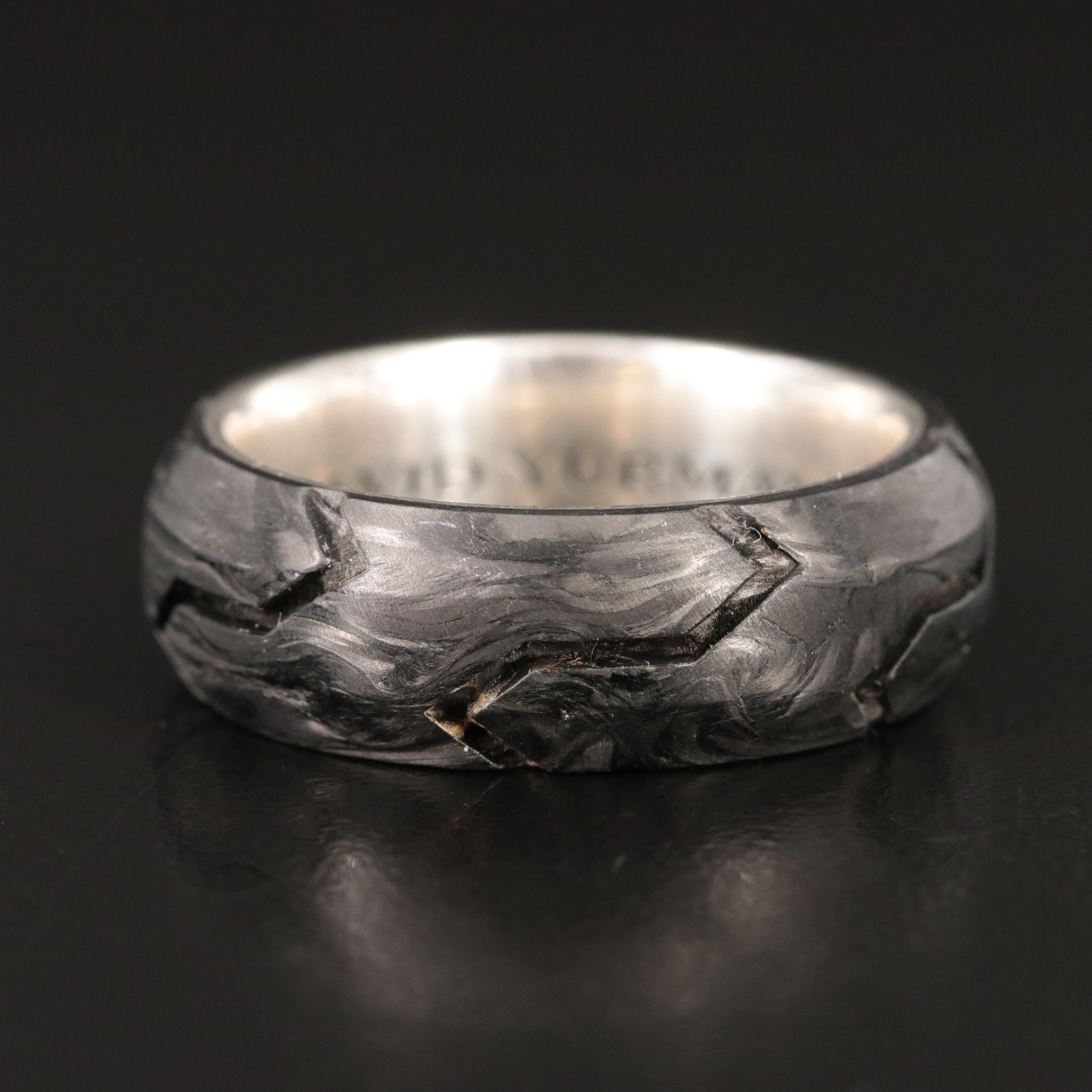 David Yurman Sterling Forged Carbon Band