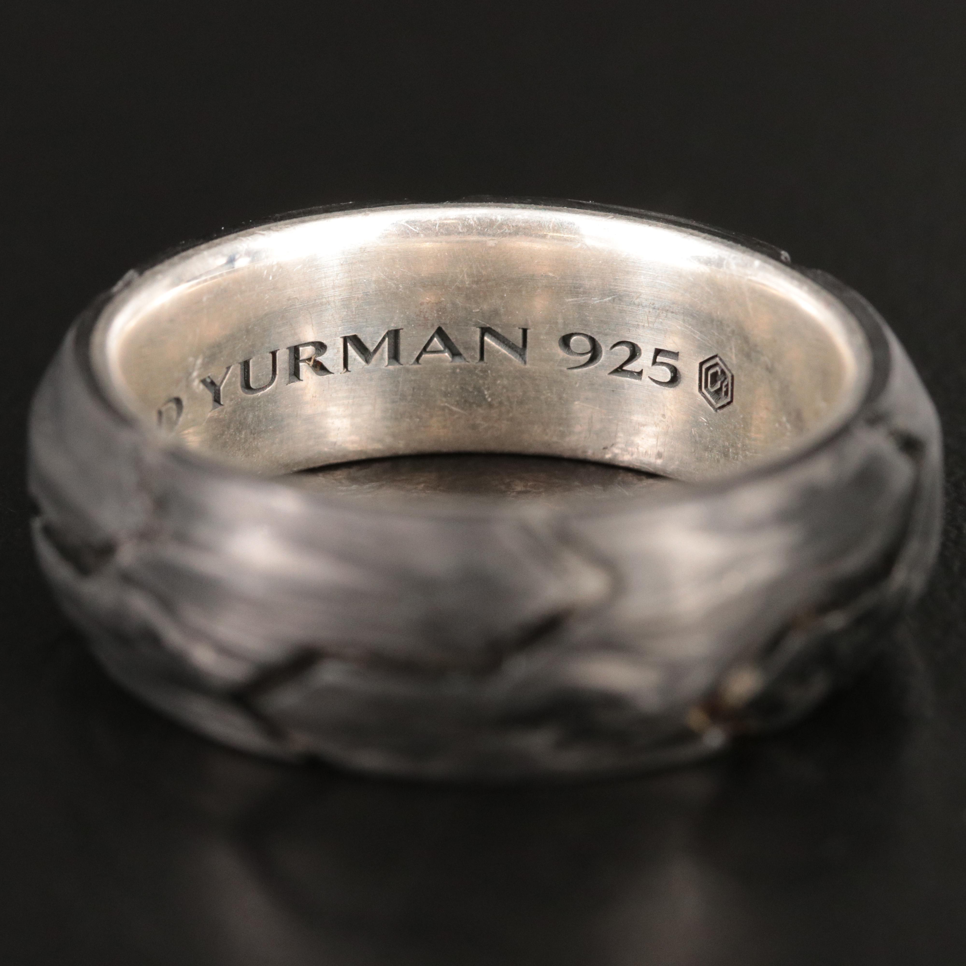 David Yurman Sterling Forged Carbon Band