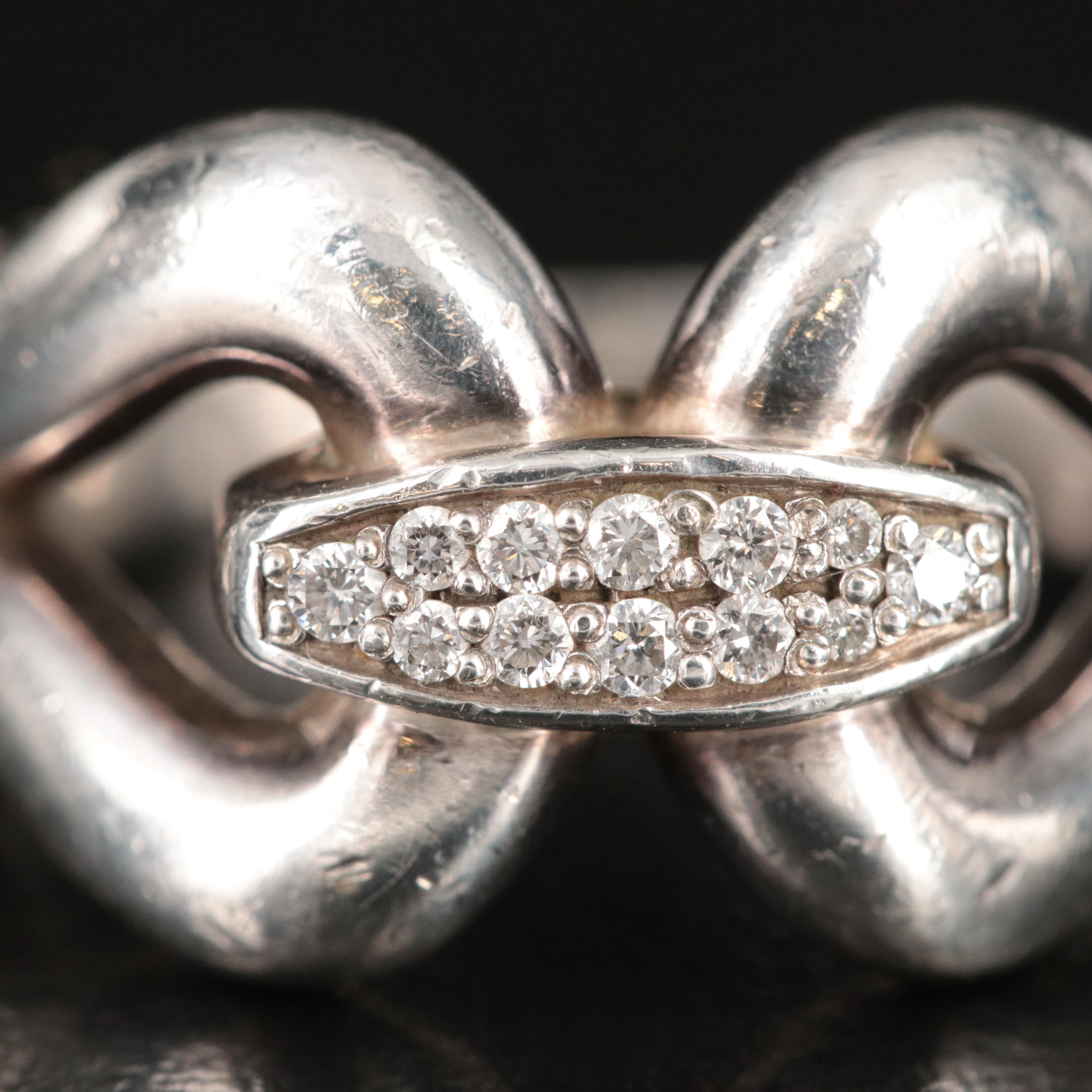 Lagos Derby Sterling Ring with Diamond Accents