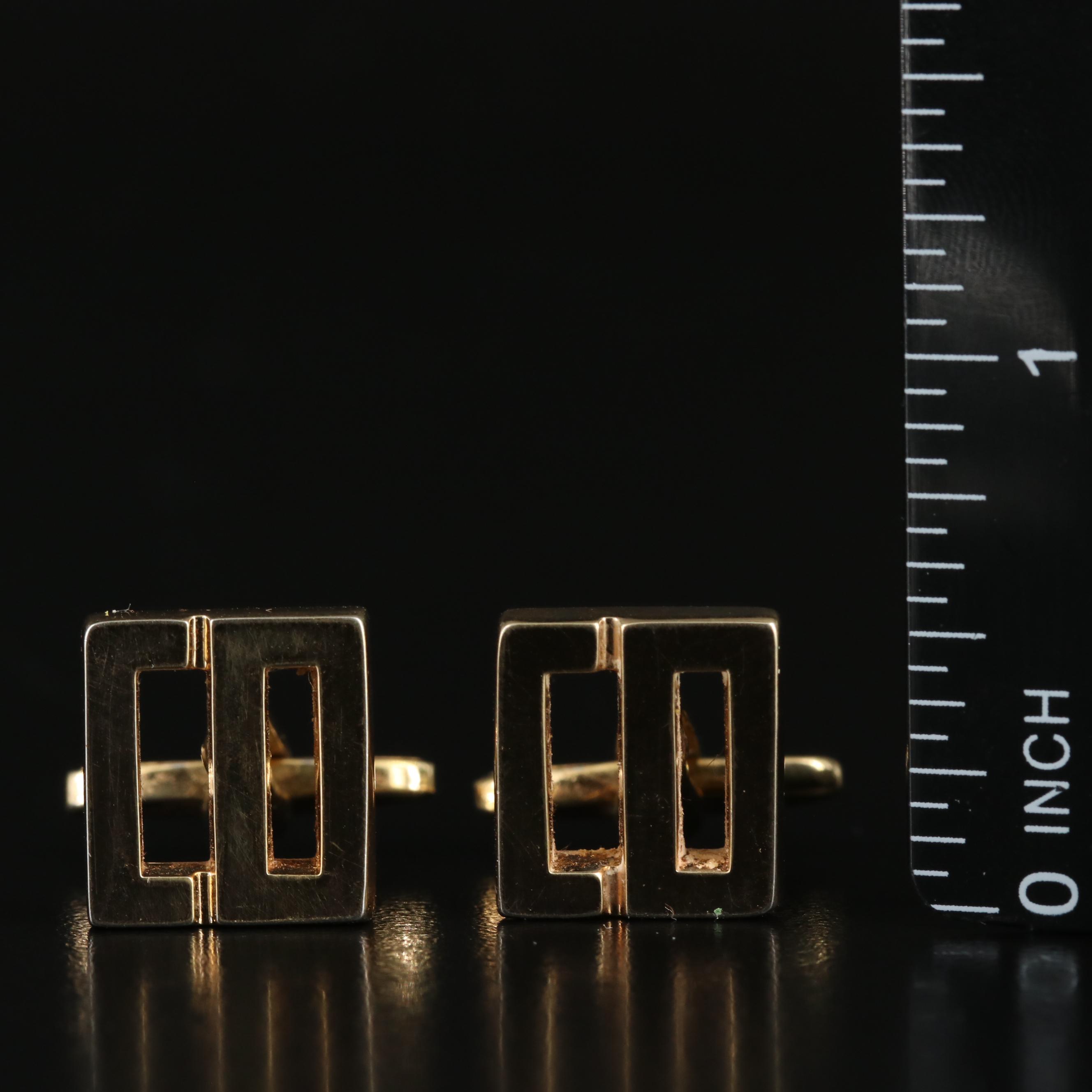 Christian Dior Logo Cufflink and Mario Valentino Pendant Necklace