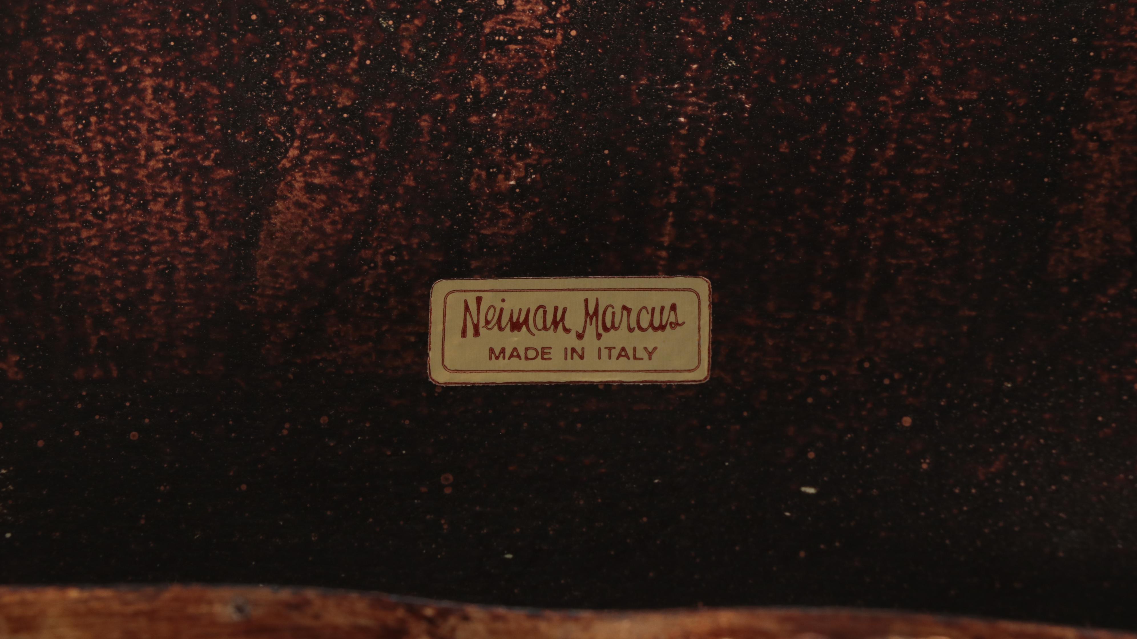 Set of Three Neiman Marcus Italian Cream-Painted and Parcel-Gilt Nesting Tables