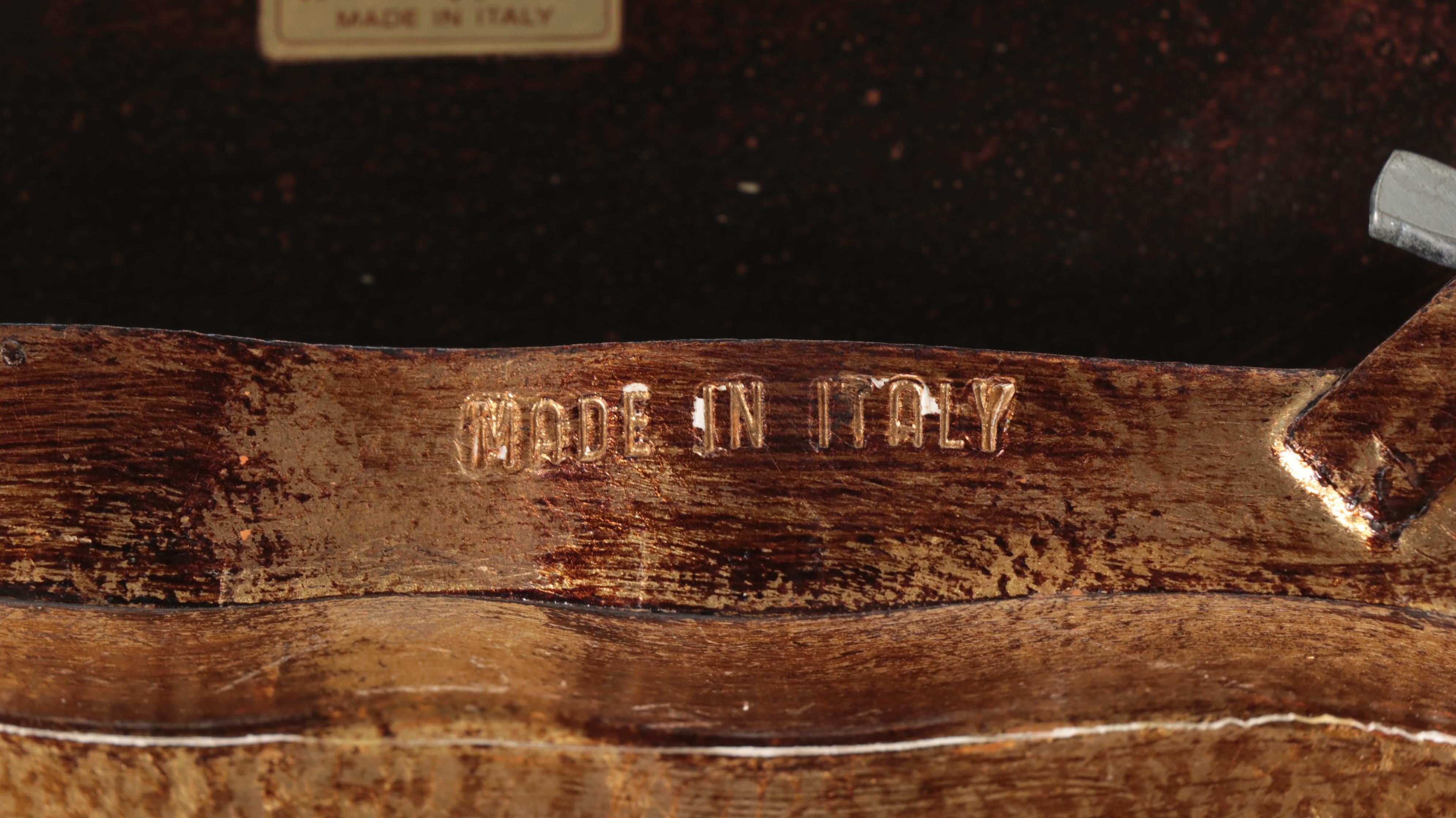 Set of Three Neiman Marcus Italian Cream-Painted and Parcel-Gilt Nesting Tables