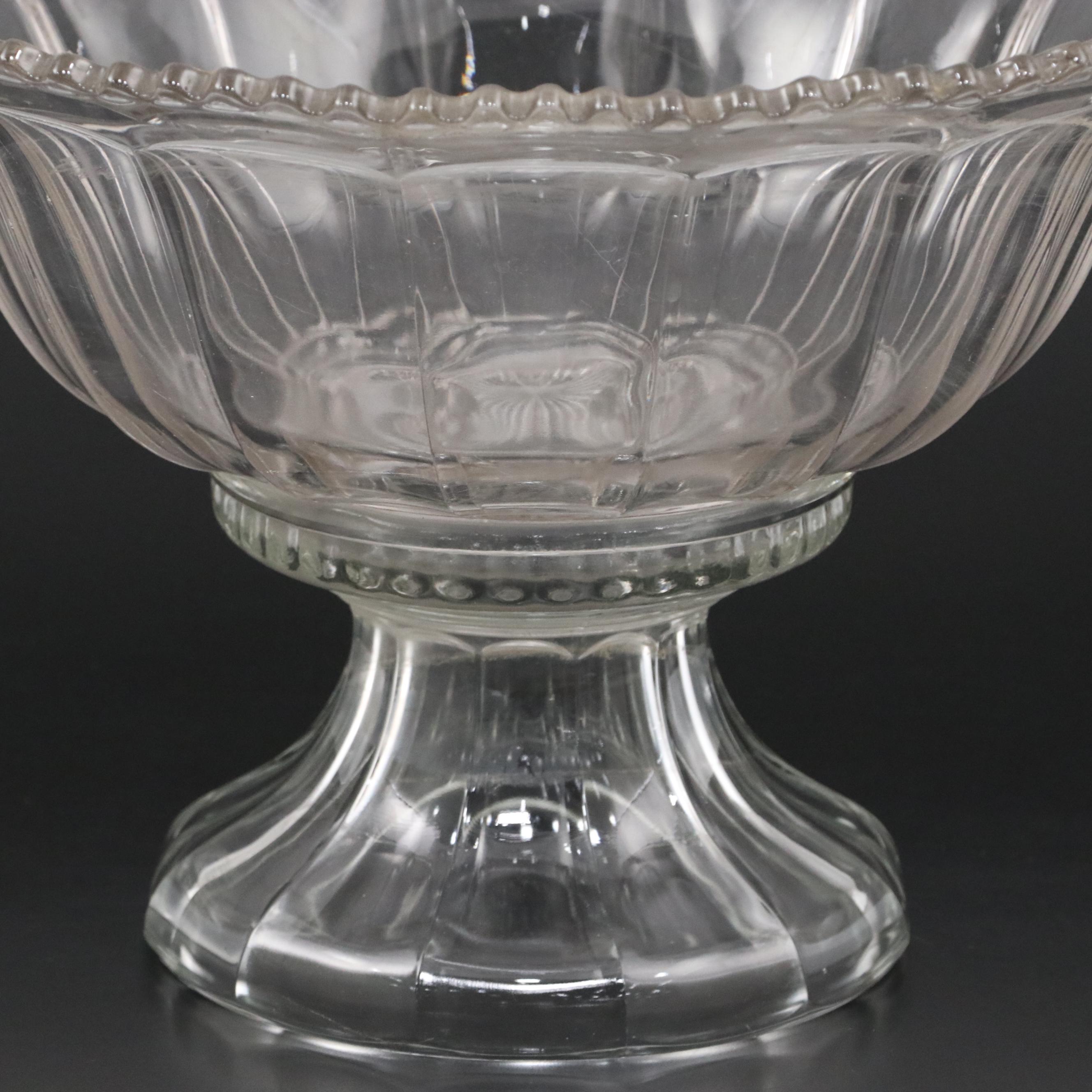 Indiana Glass Punch Bowl with Punch Cups