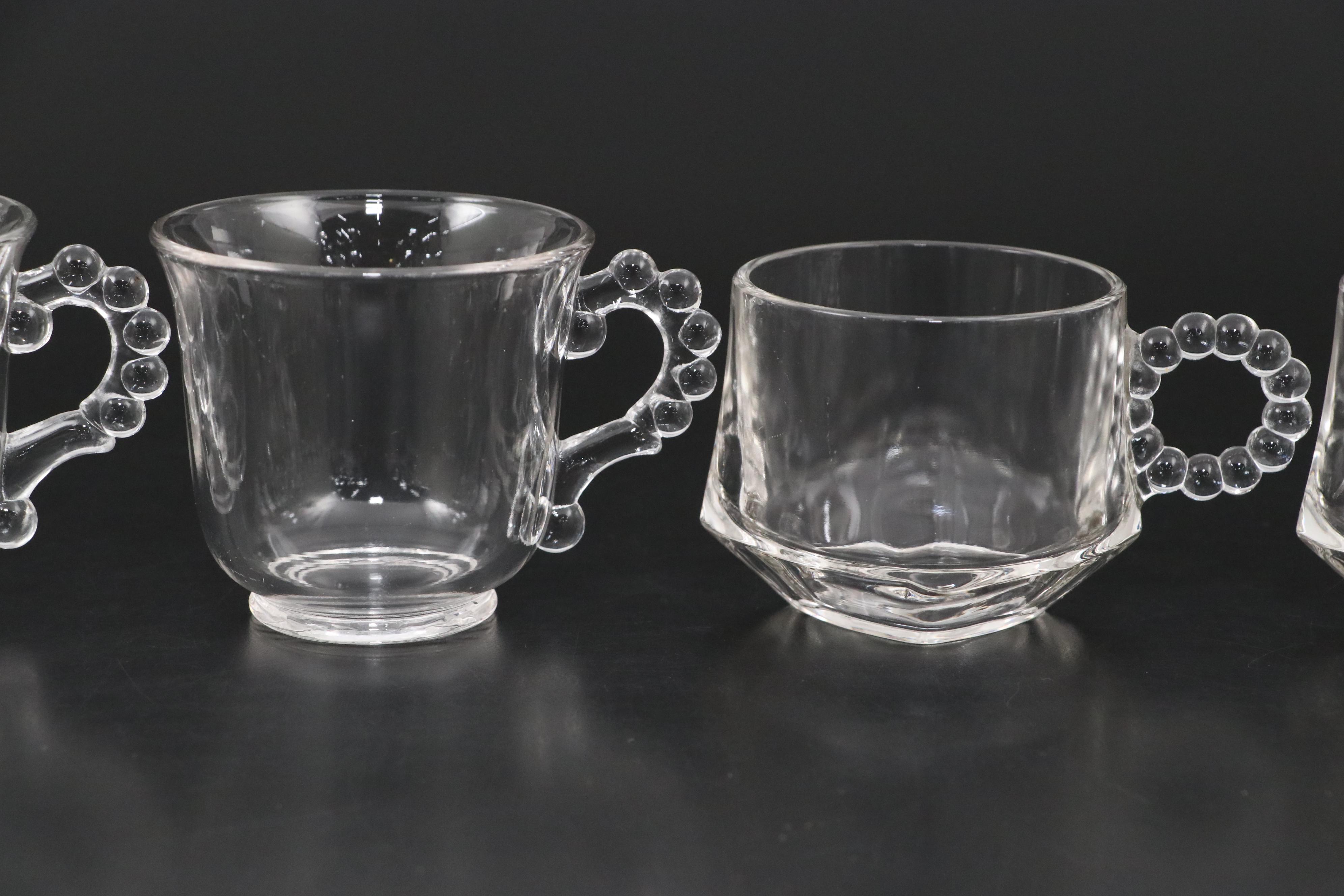 Indiana Glass Punch Bowl with Punch Cups