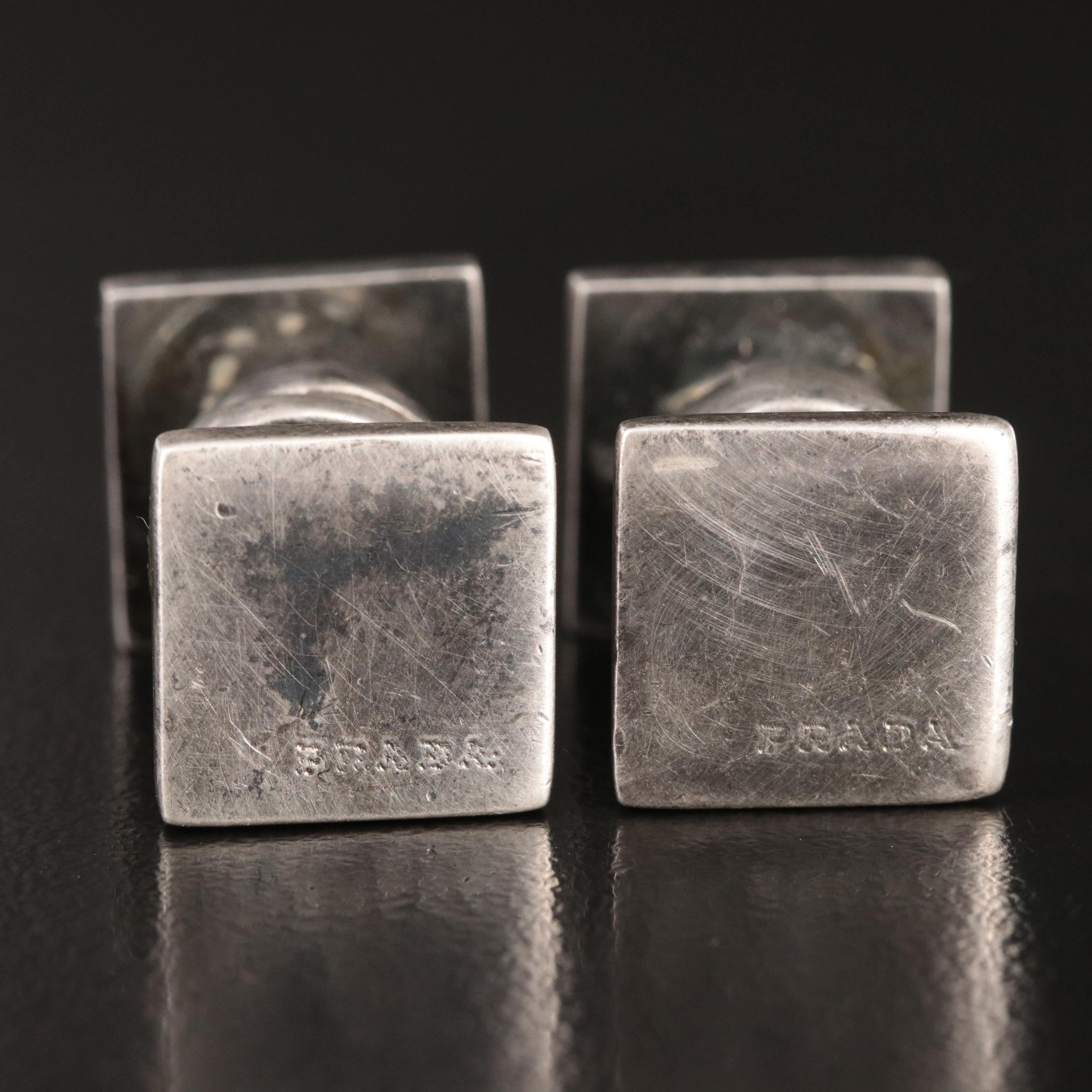 Prada Sterling Cufflinks