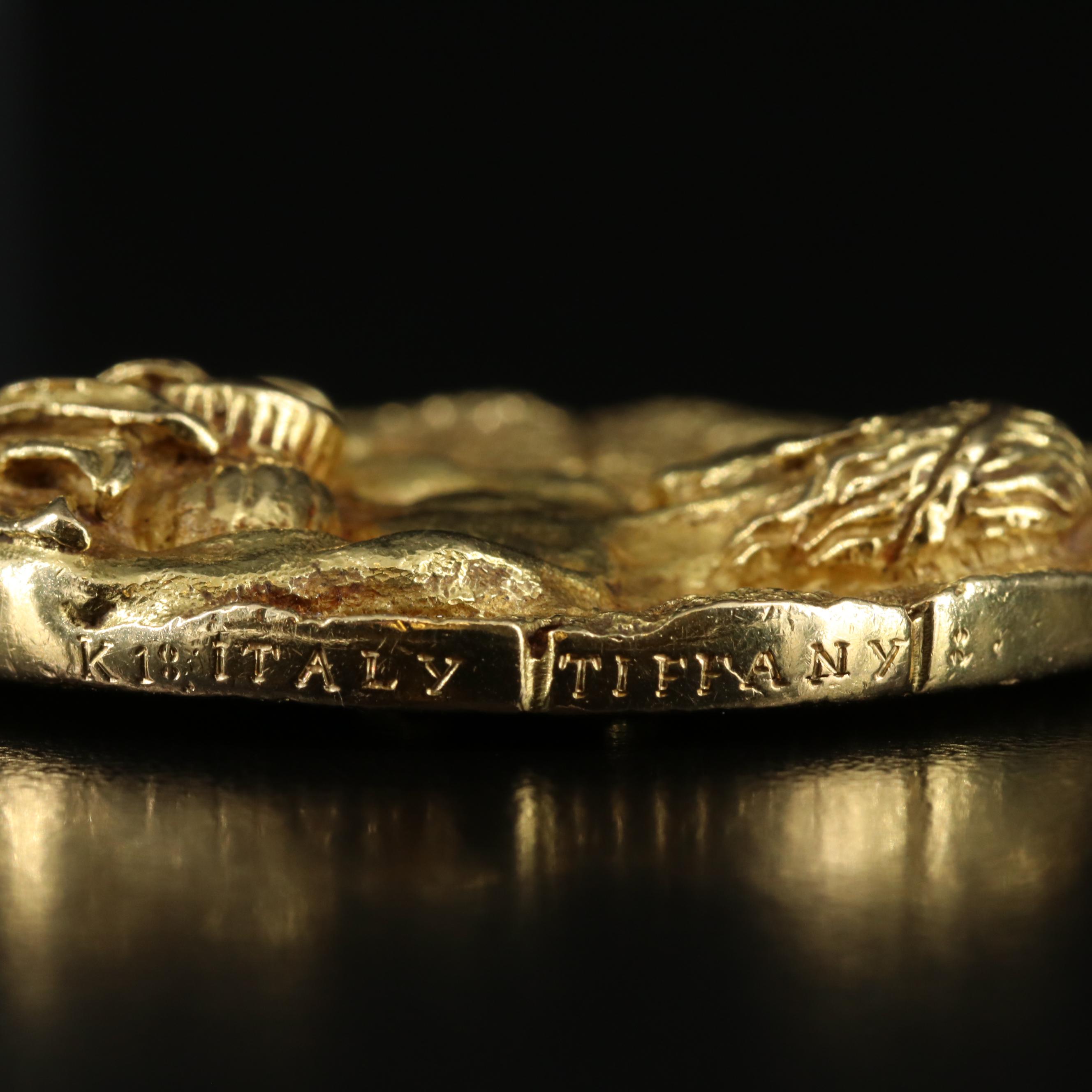 1970s Tiffany & Co. 18K Aquarius Zodiac Pendant