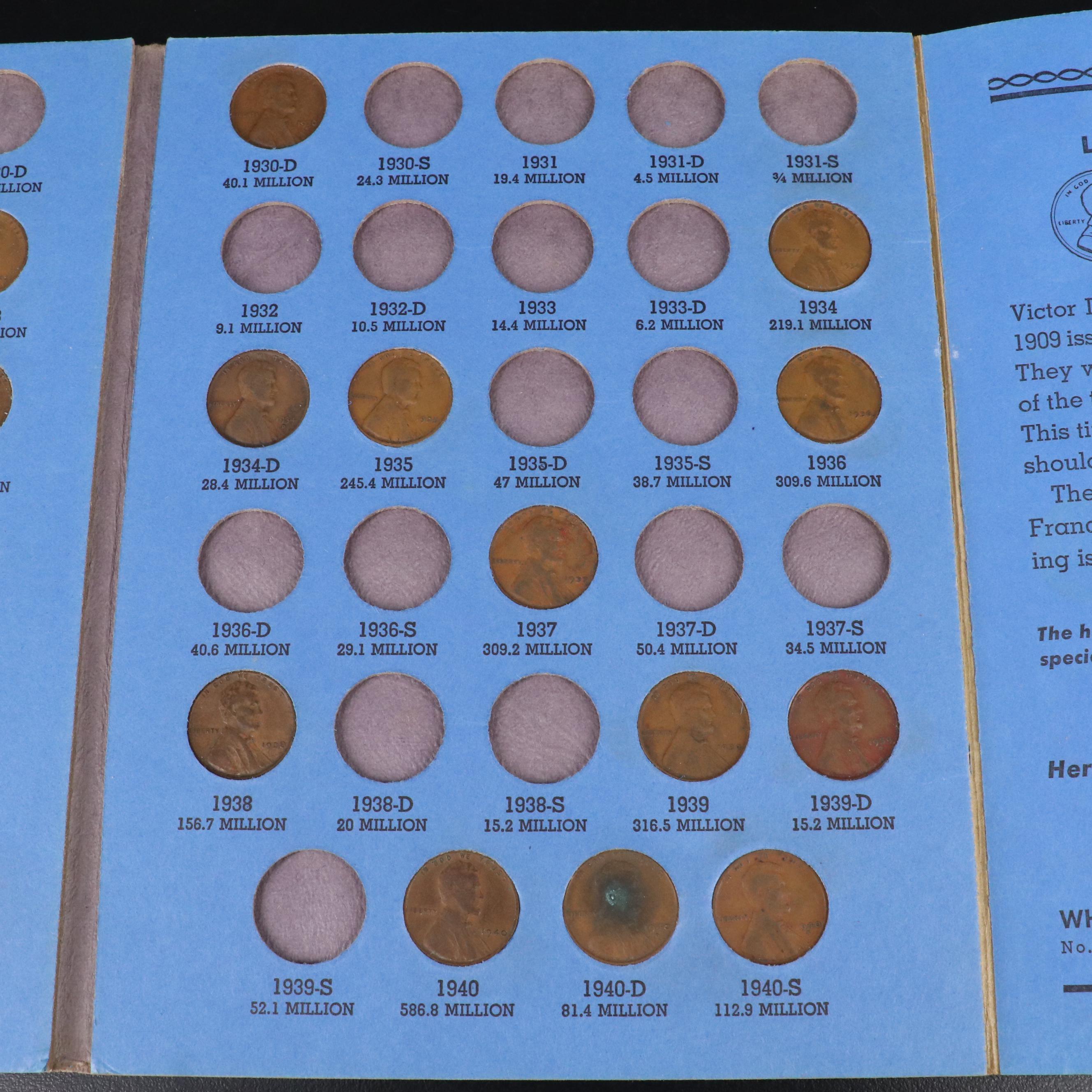 Three Whitman Folders with American Coins Including Buffalo Nickels