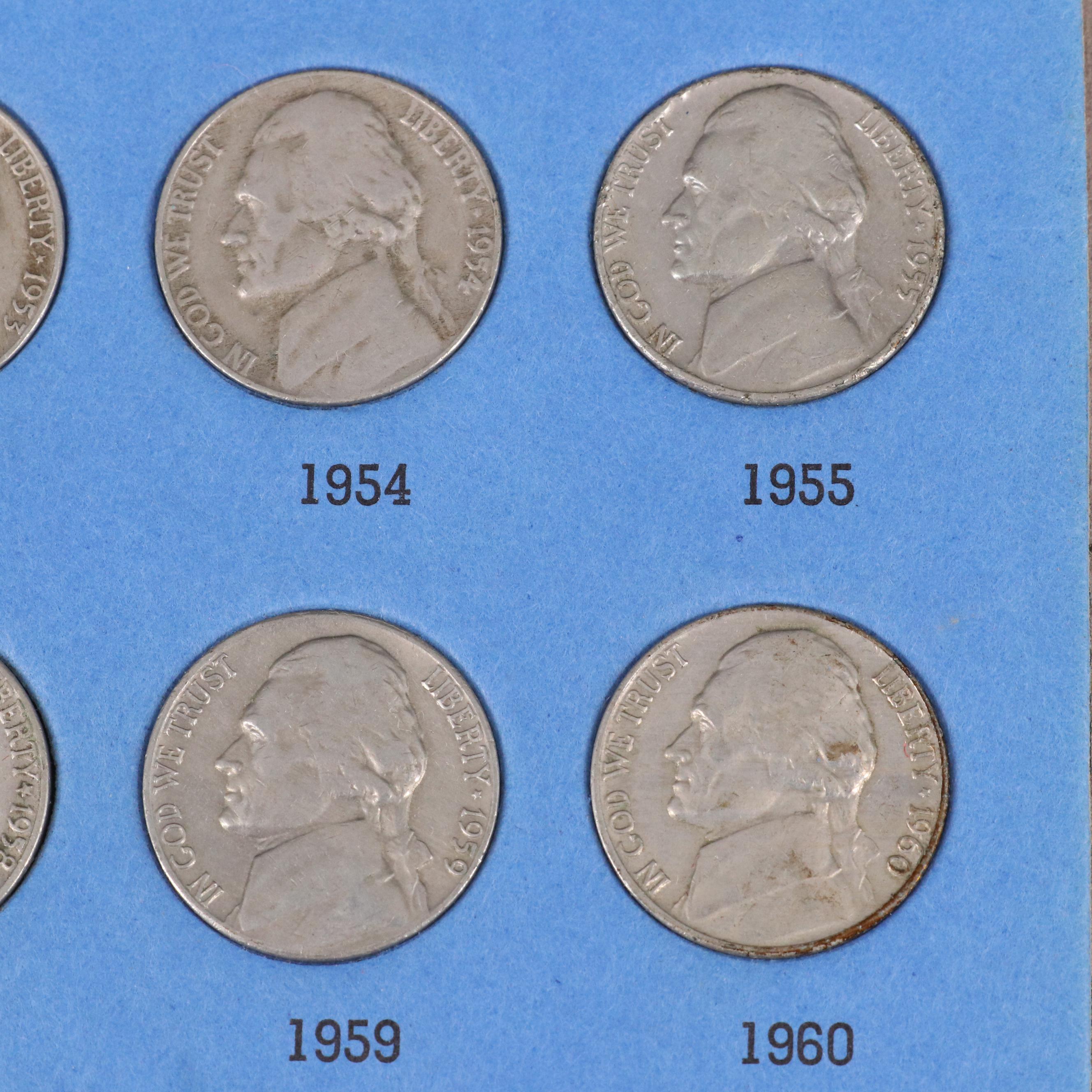Three Whitman Folders with American Coins Including Buffalo Nickels