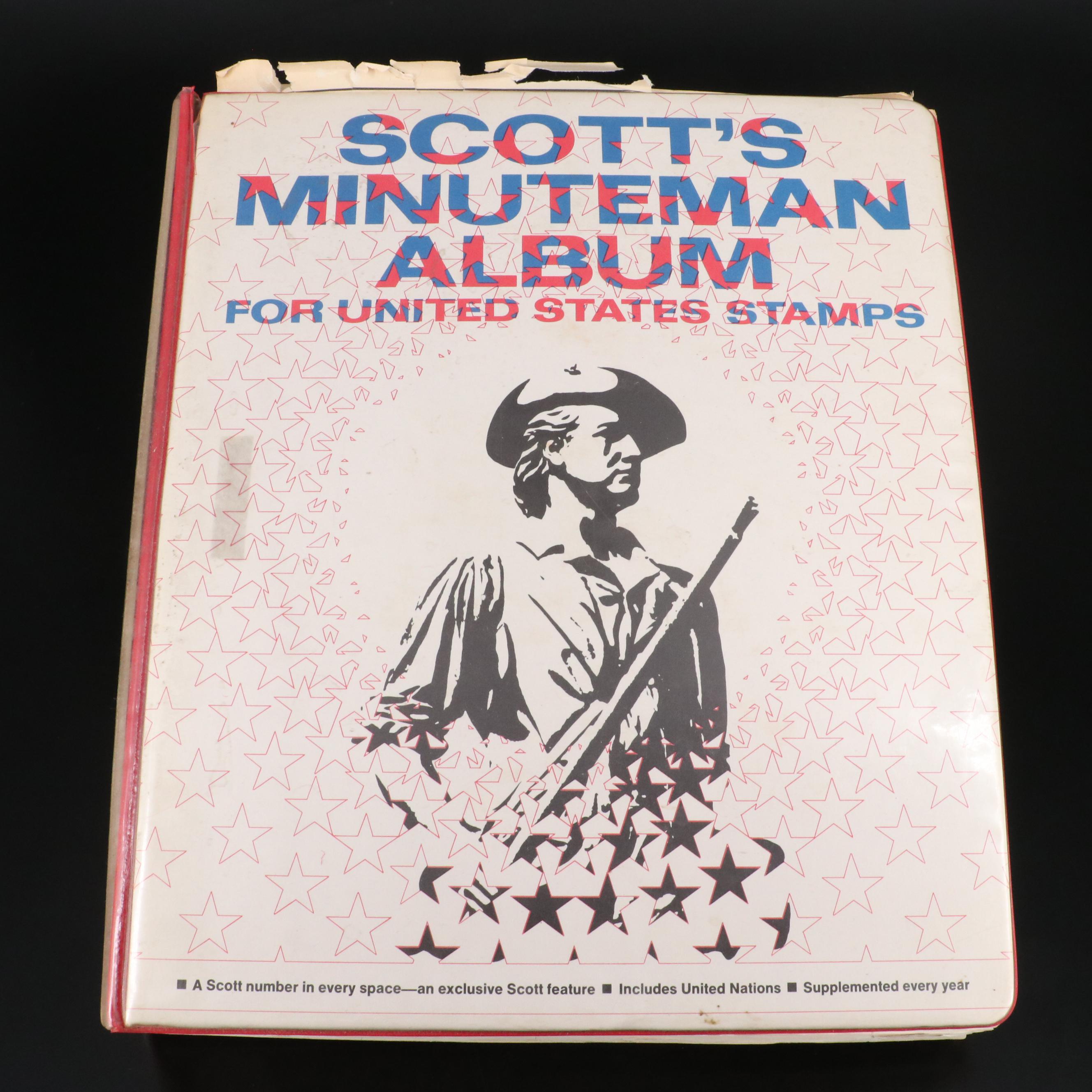 "Scott's Minuteman Album" U.S. Postage Stamp Album, 1851 to 1975