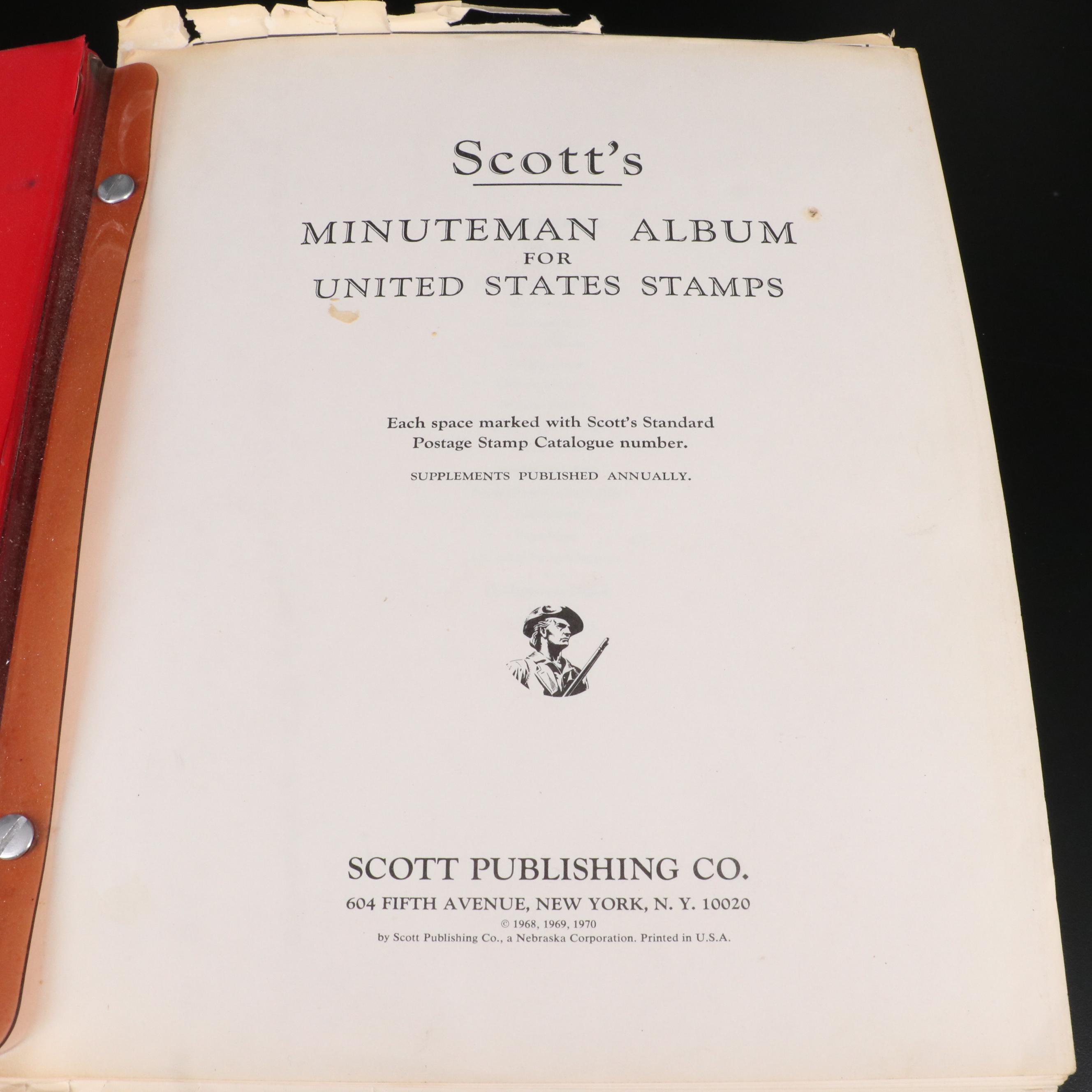 "Scott's Minuteman Album" U.S. Postage Stamp Album, 1851 to 1975
