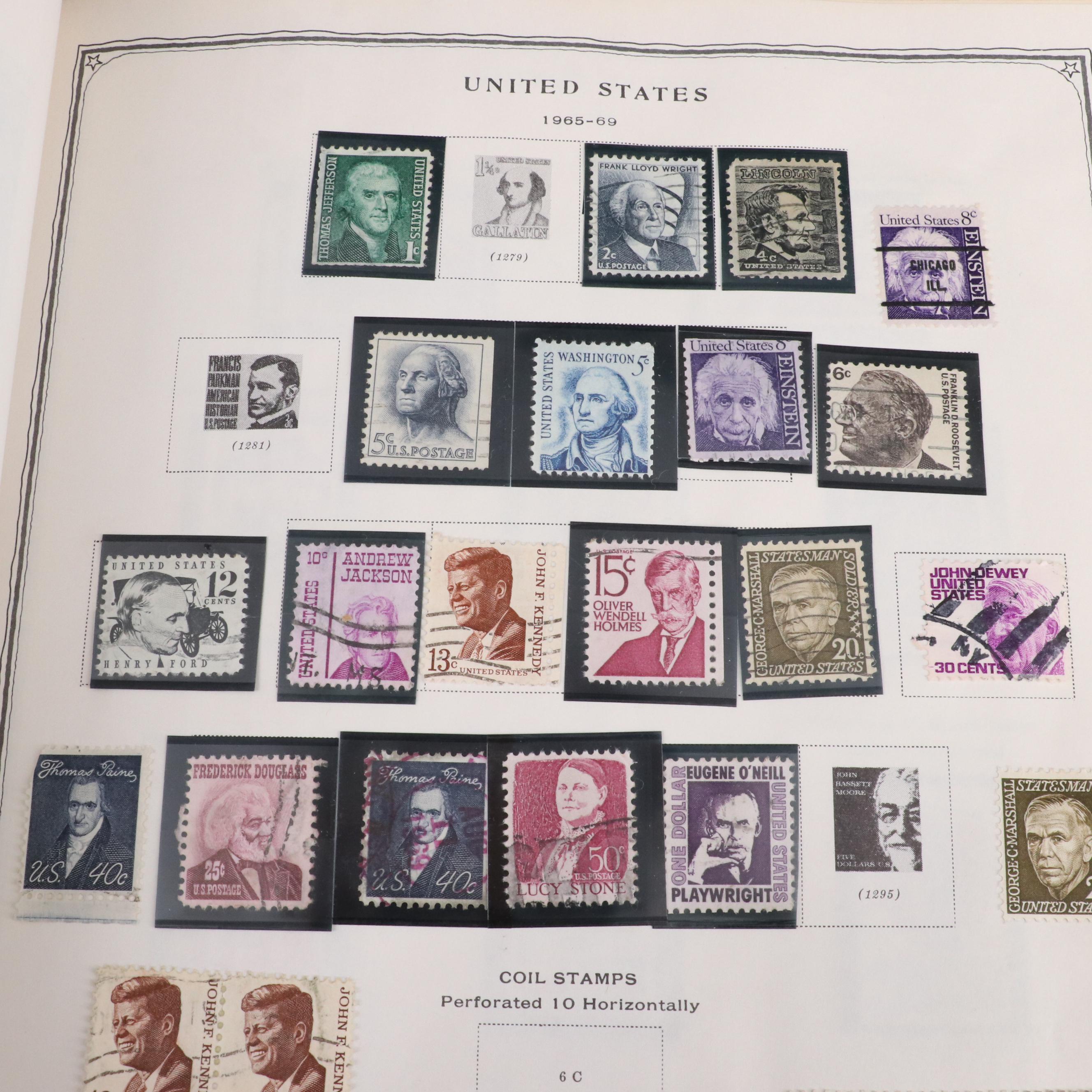 "Scott's Minuteman Album" U.S. Postage Stamp Album, 1851 to 1975