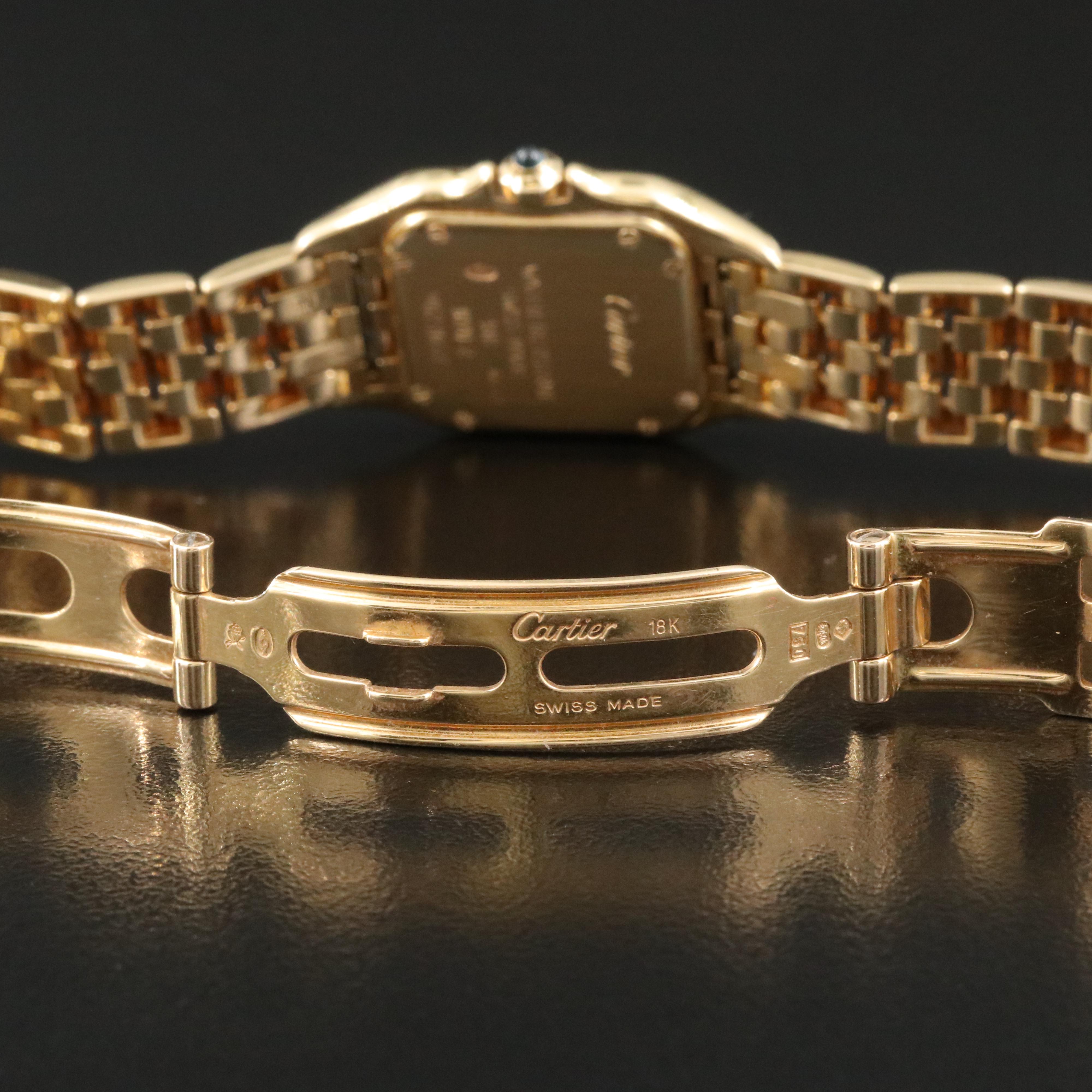 Cartier Panthère 1.71 CTW Custom Diamond 18K Gold Watch