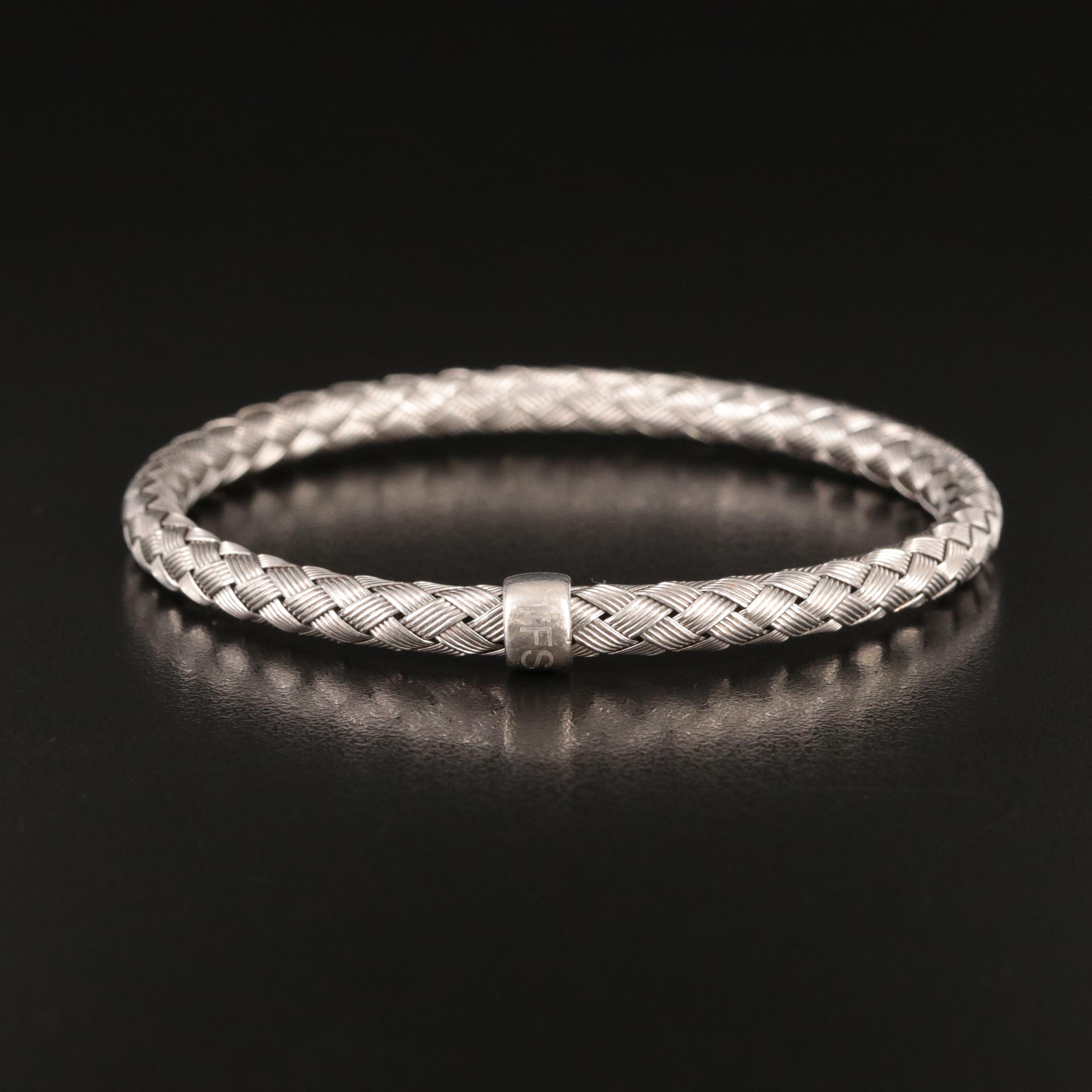 Roberto Coin 'The Fifth Season' Sterling Woven Bangle Bracelet