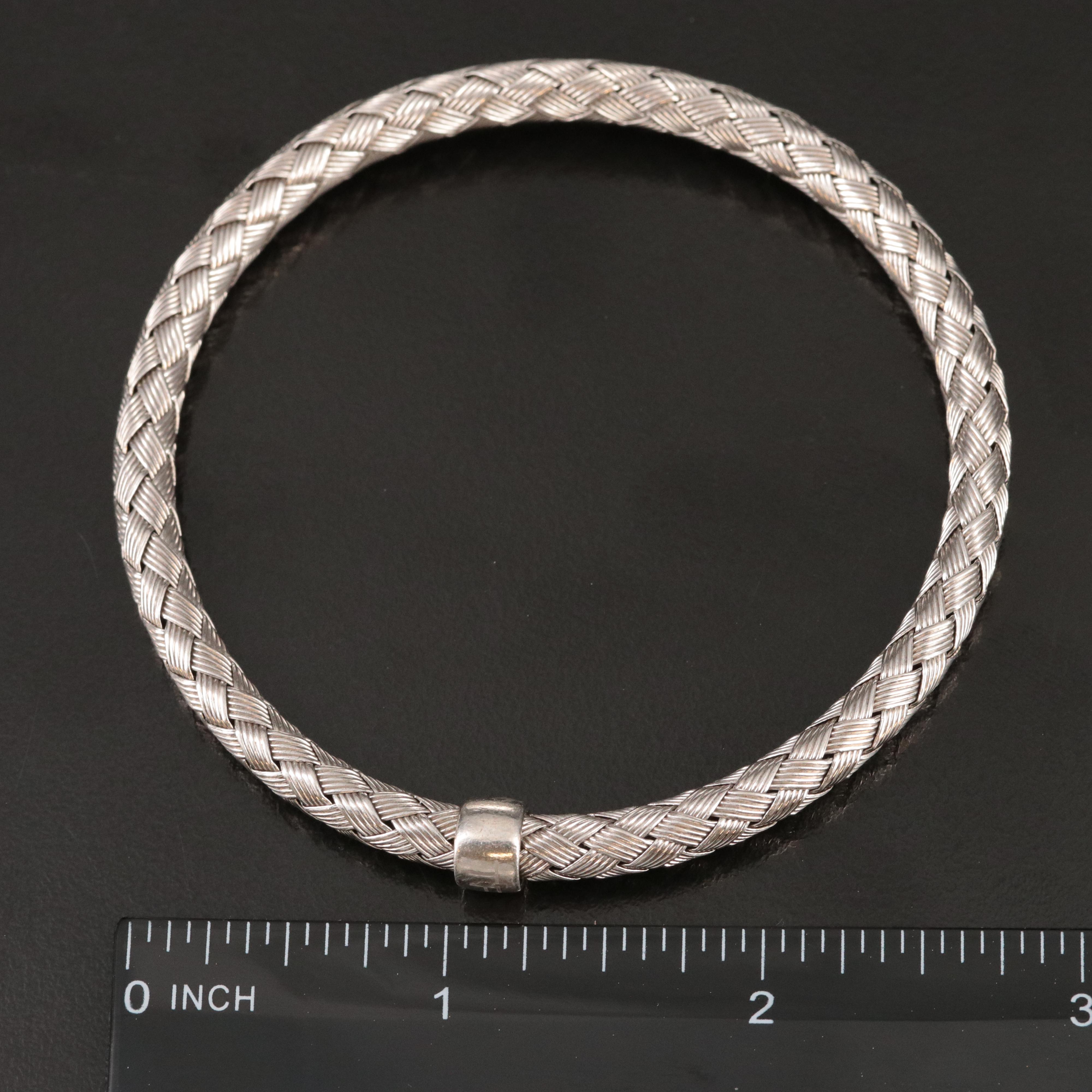 Roberto Coin 'The Fifth Season' Sterling Woven Bangle Bracelet