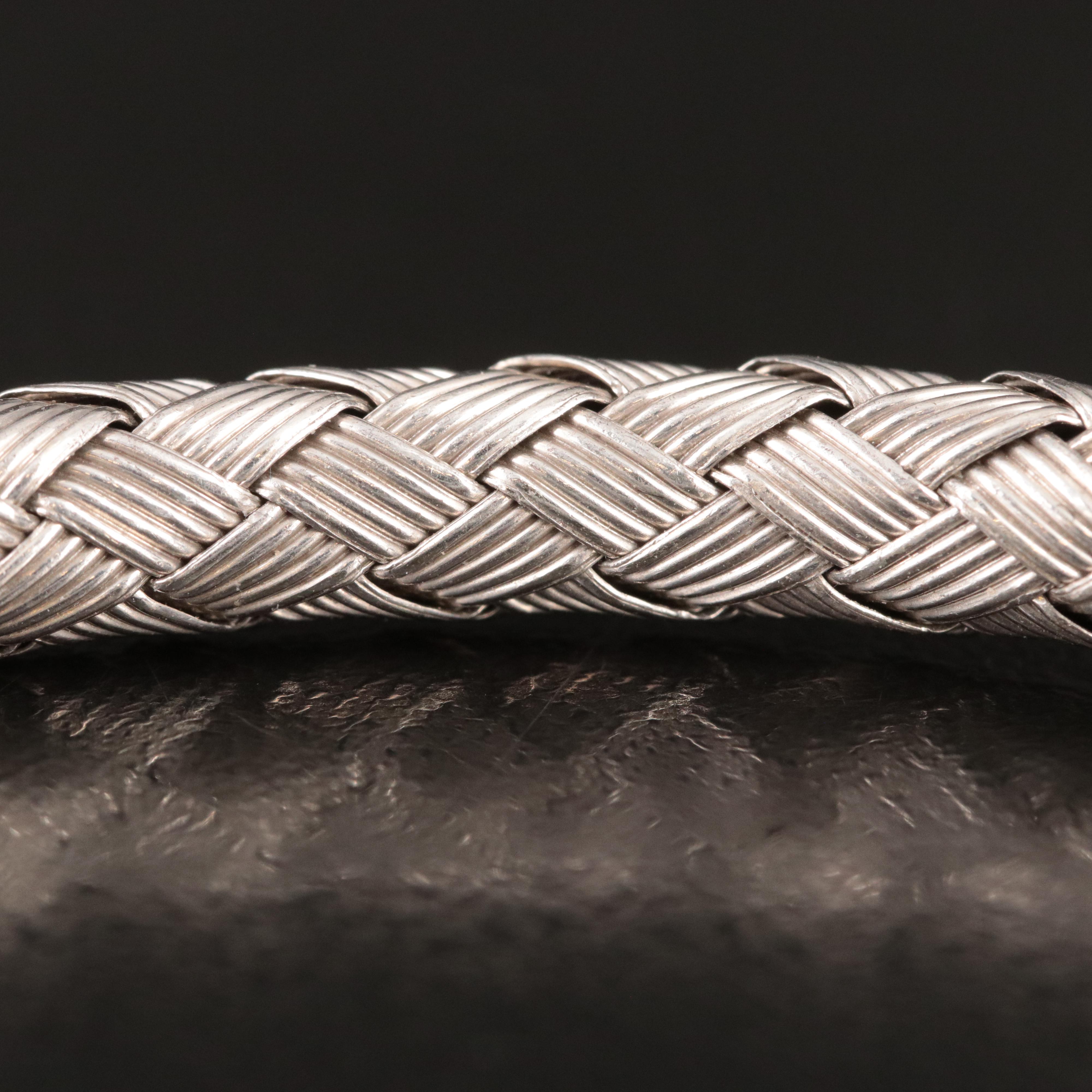 Roberto Coin 'The Fifth Season' Sterling Woven Bangle Bracelet