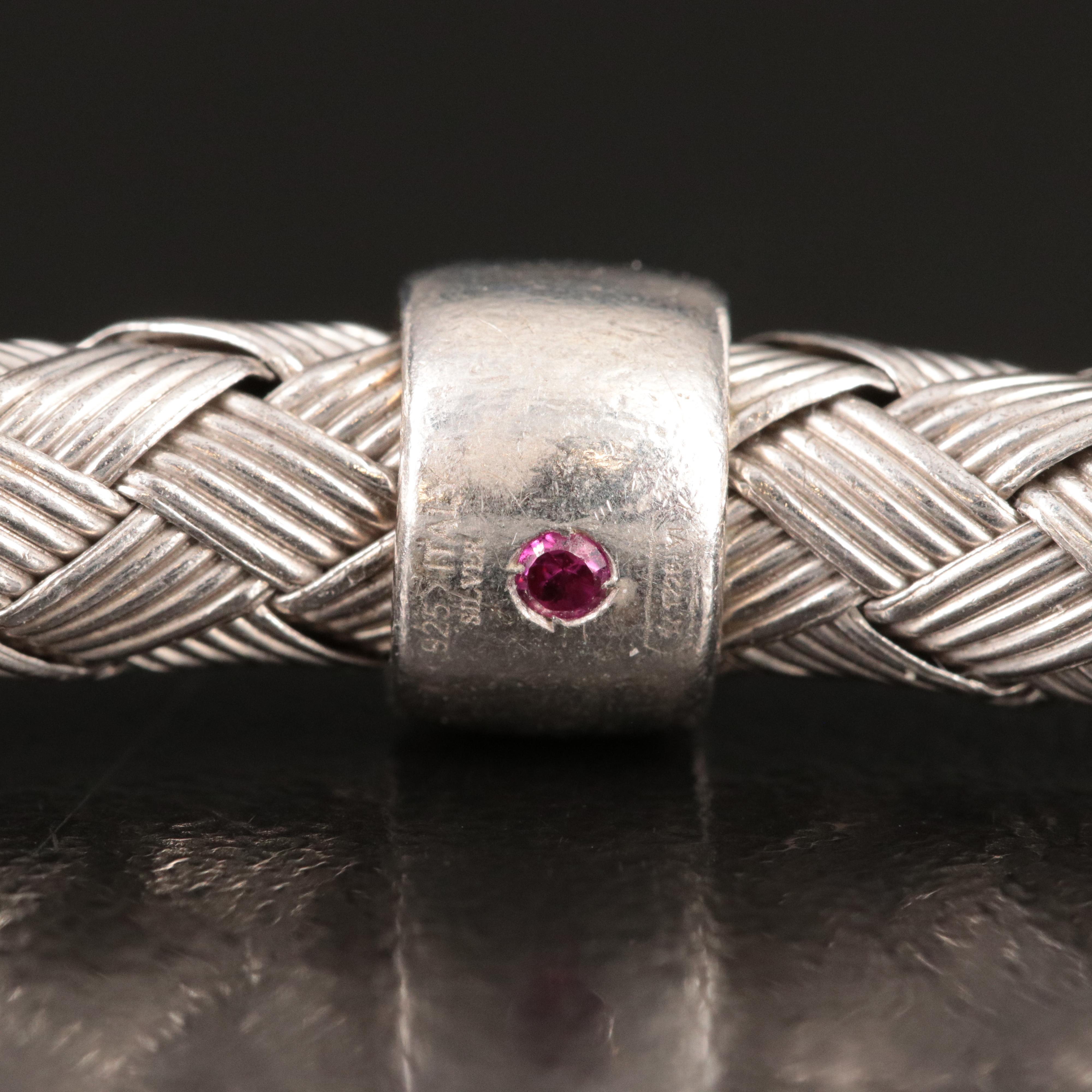 Roberto Coin 'The Fifth Season' Sterling Woven Bangle Bracelet