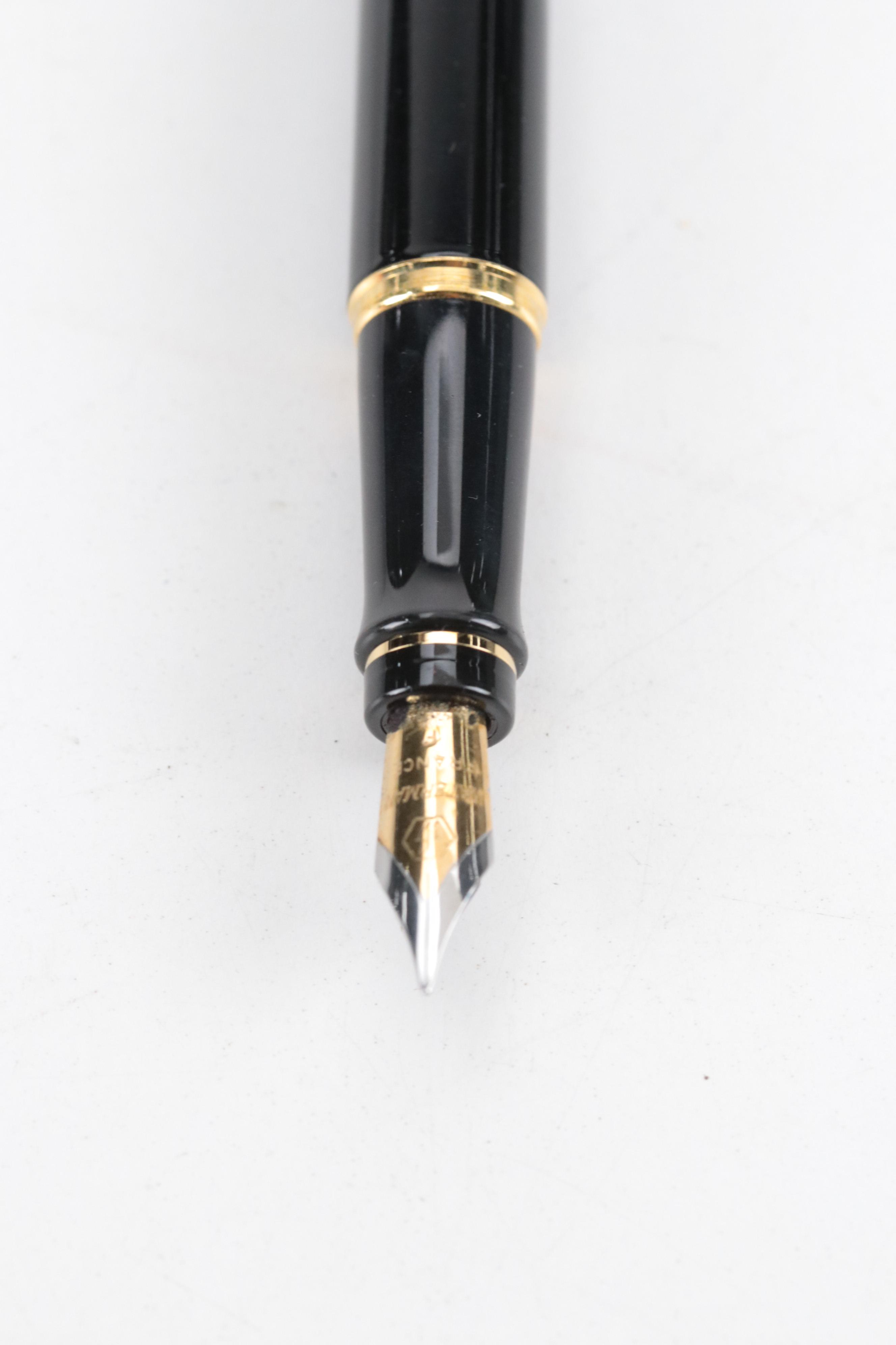 Waterman "Expert" Blue Marble Laquer Ballpoint Pen with Other Pens