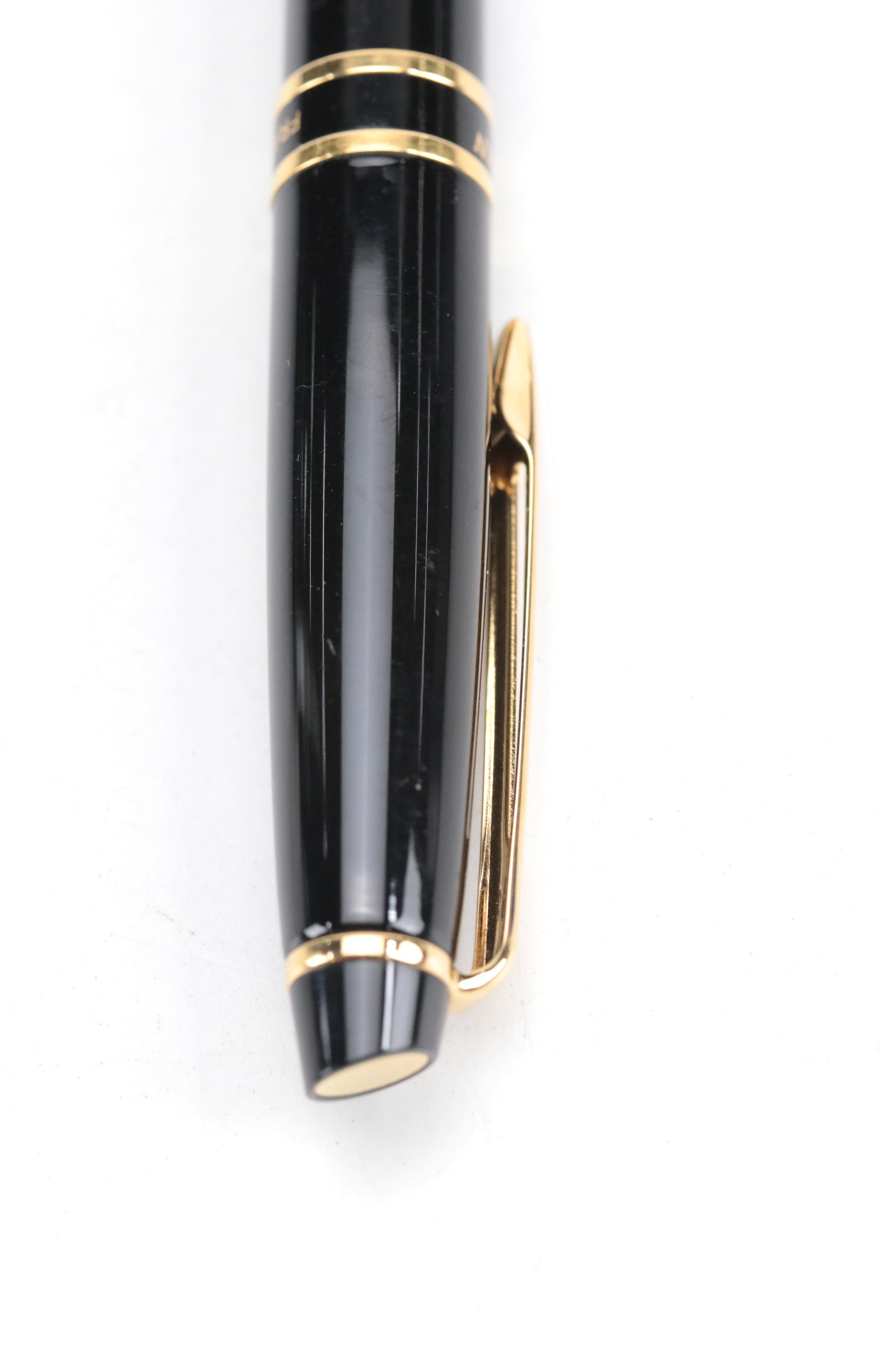 Waterman "Expert" Blue Marble Laquer Ballpoint Pen with Other Pens