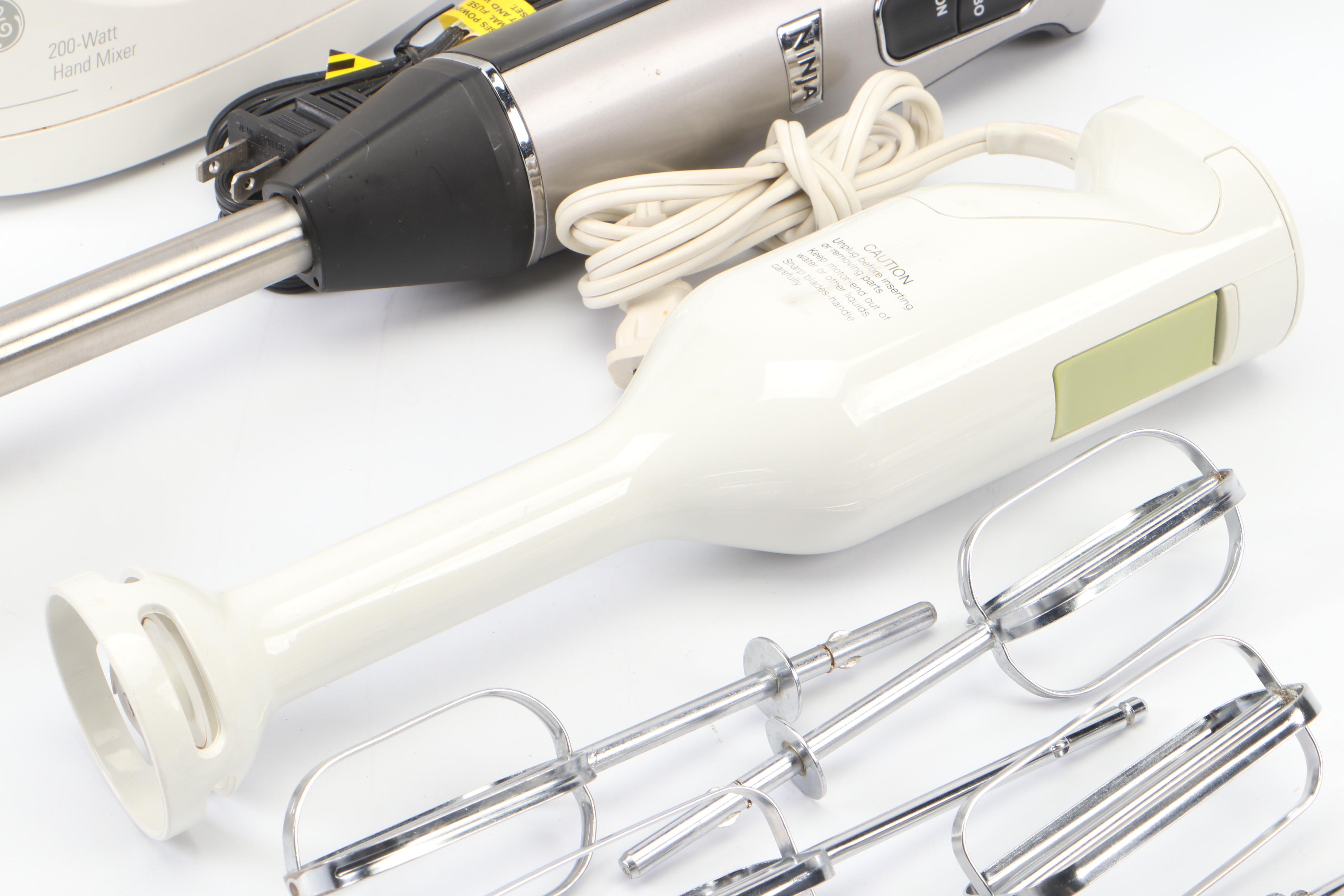 General Electric Hand Mixer with Ninja and Braun Hand Blenders