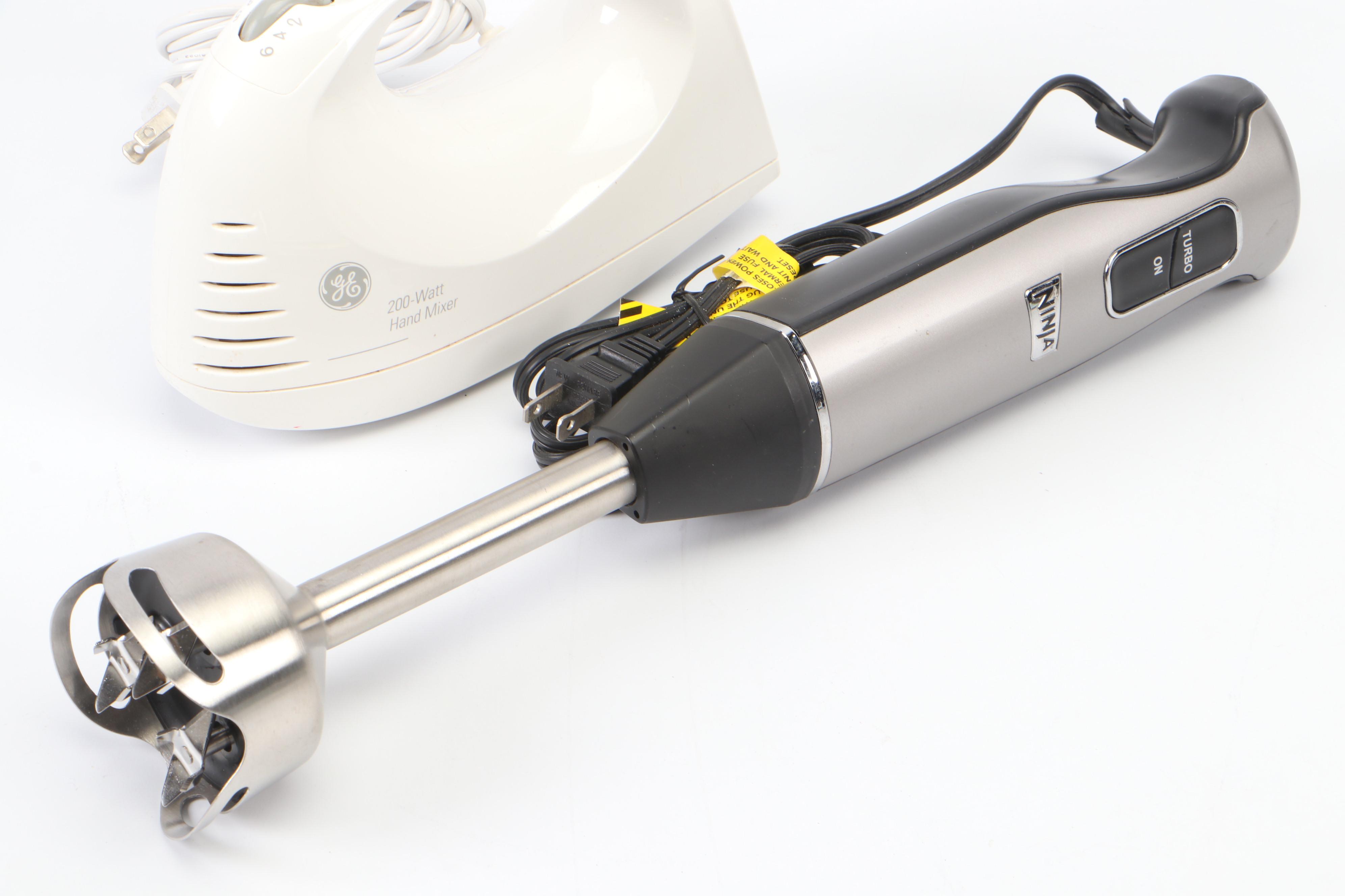 General Electric Hand Mixer with Ninja and Braun Hand Blenders