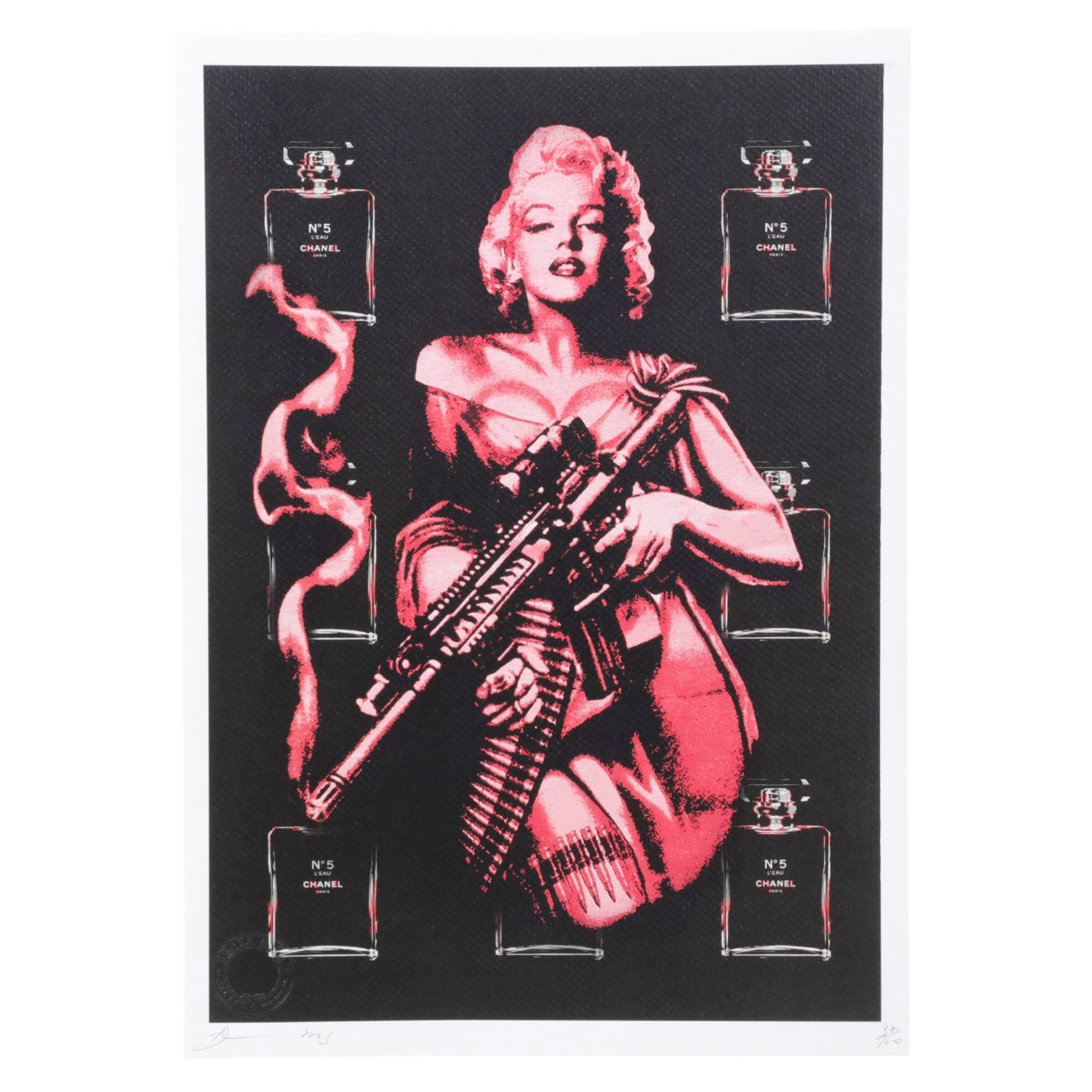 Death NYC Pop Art Graphic Print Featuring Marilyn Monroe, 2023