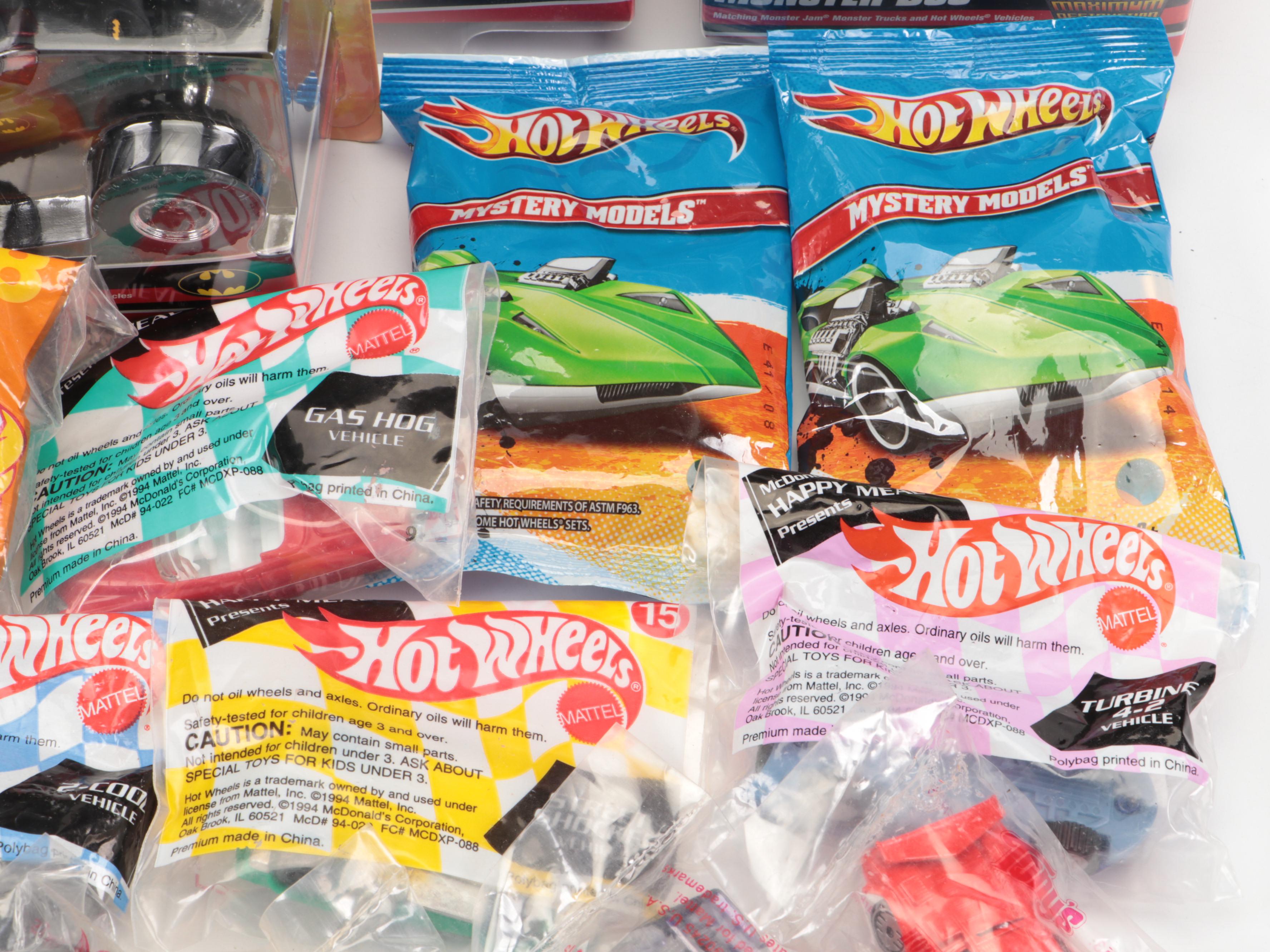 Hot Wheels Monster Jam and McDonald's Toy Cars and Trucks