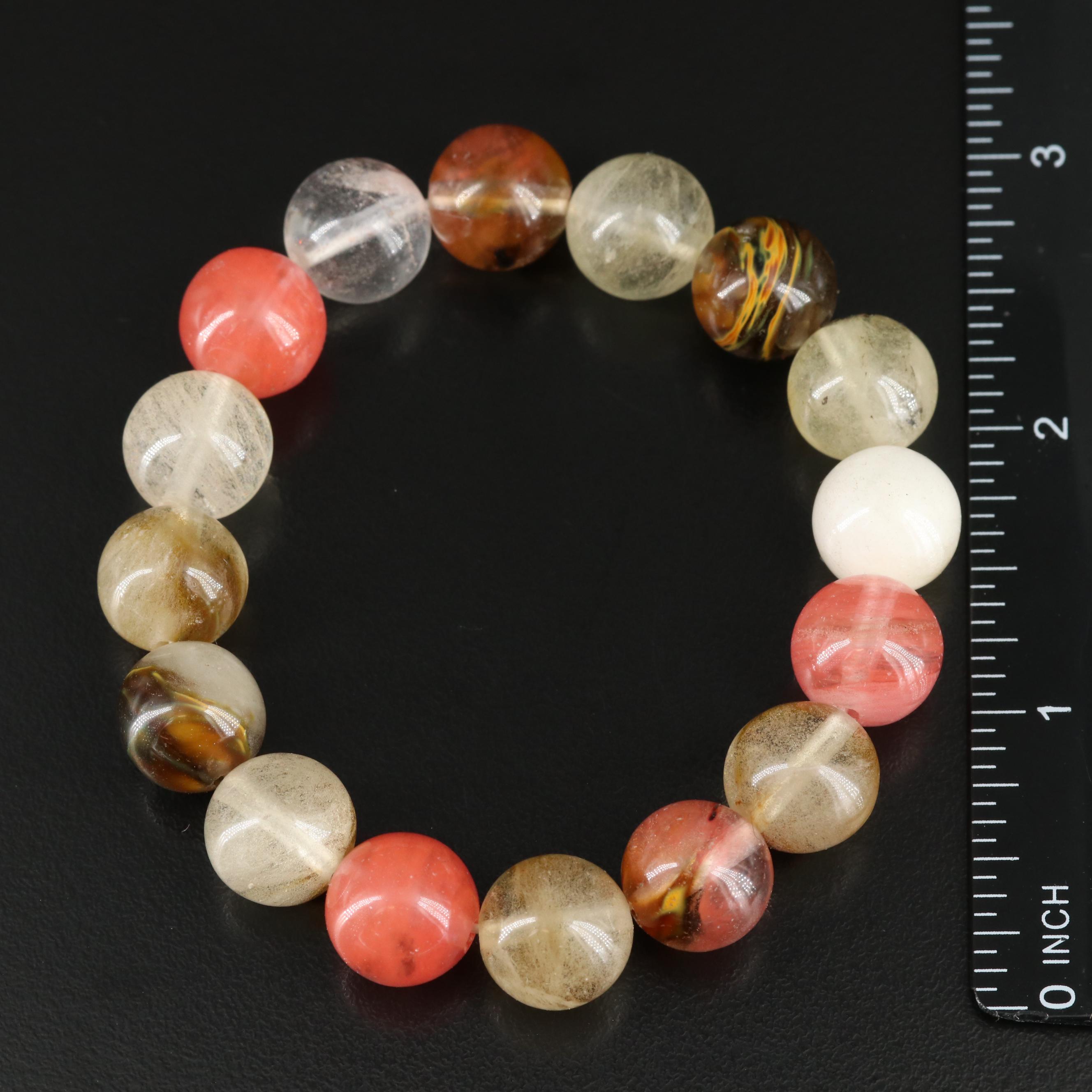 Agate, Coral and Glass Featured in Bracelet Collection