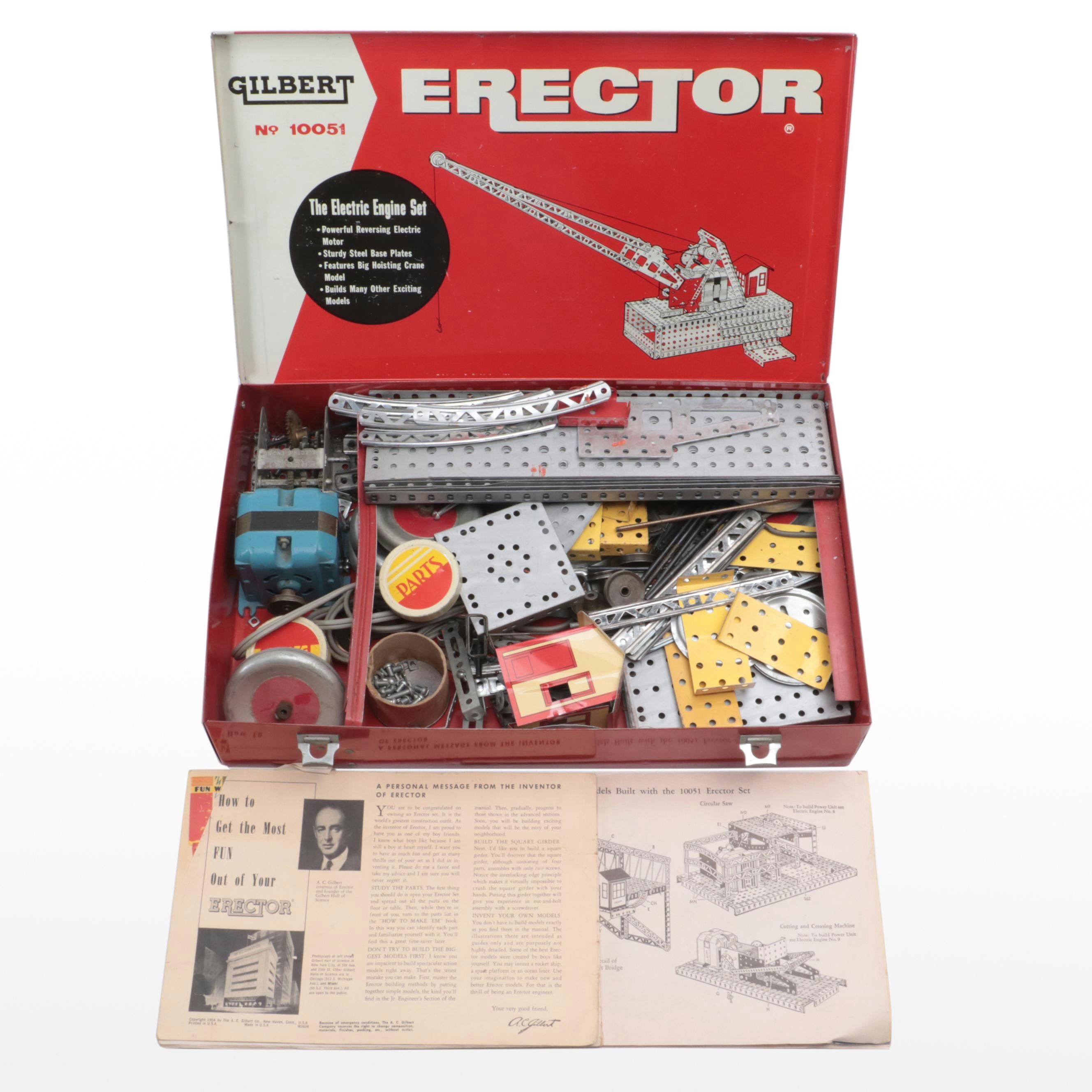 Gilbert No. 10051 Erector Electric Engine Set, 1954