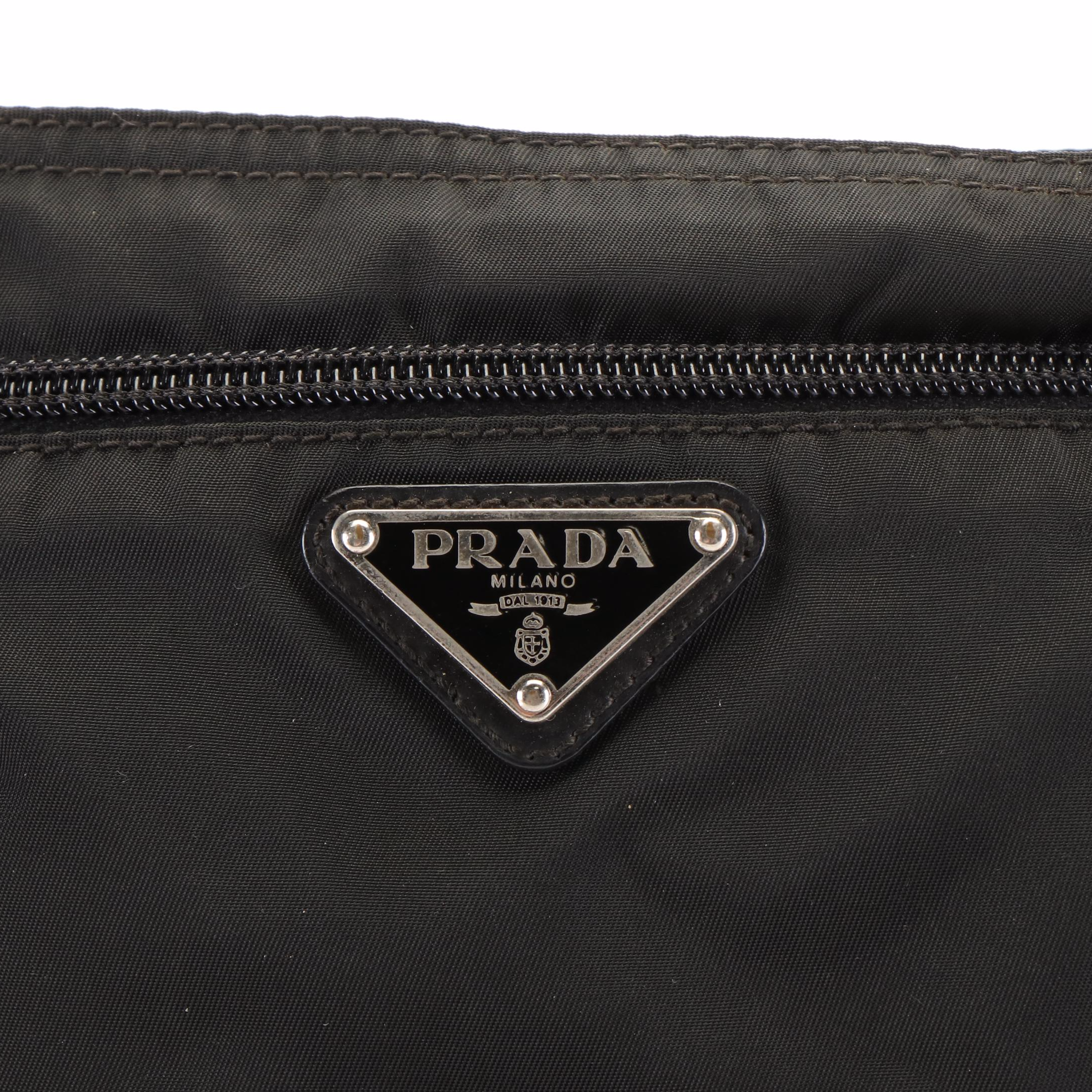 Prada Small Crossbody Bag in Black Tessuto Nylon