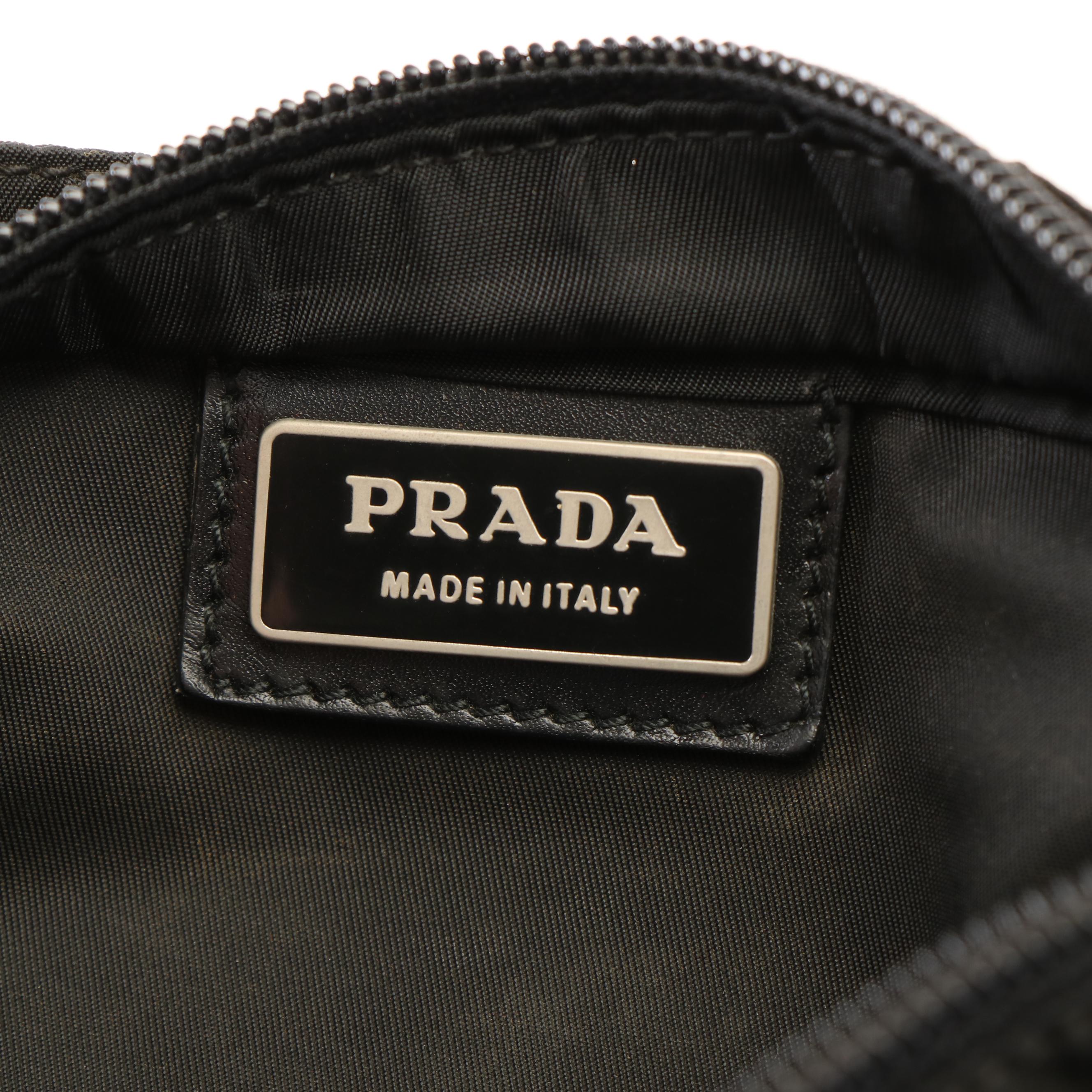 Prada Small Crossbody Bag in Black Tessuto Nylon