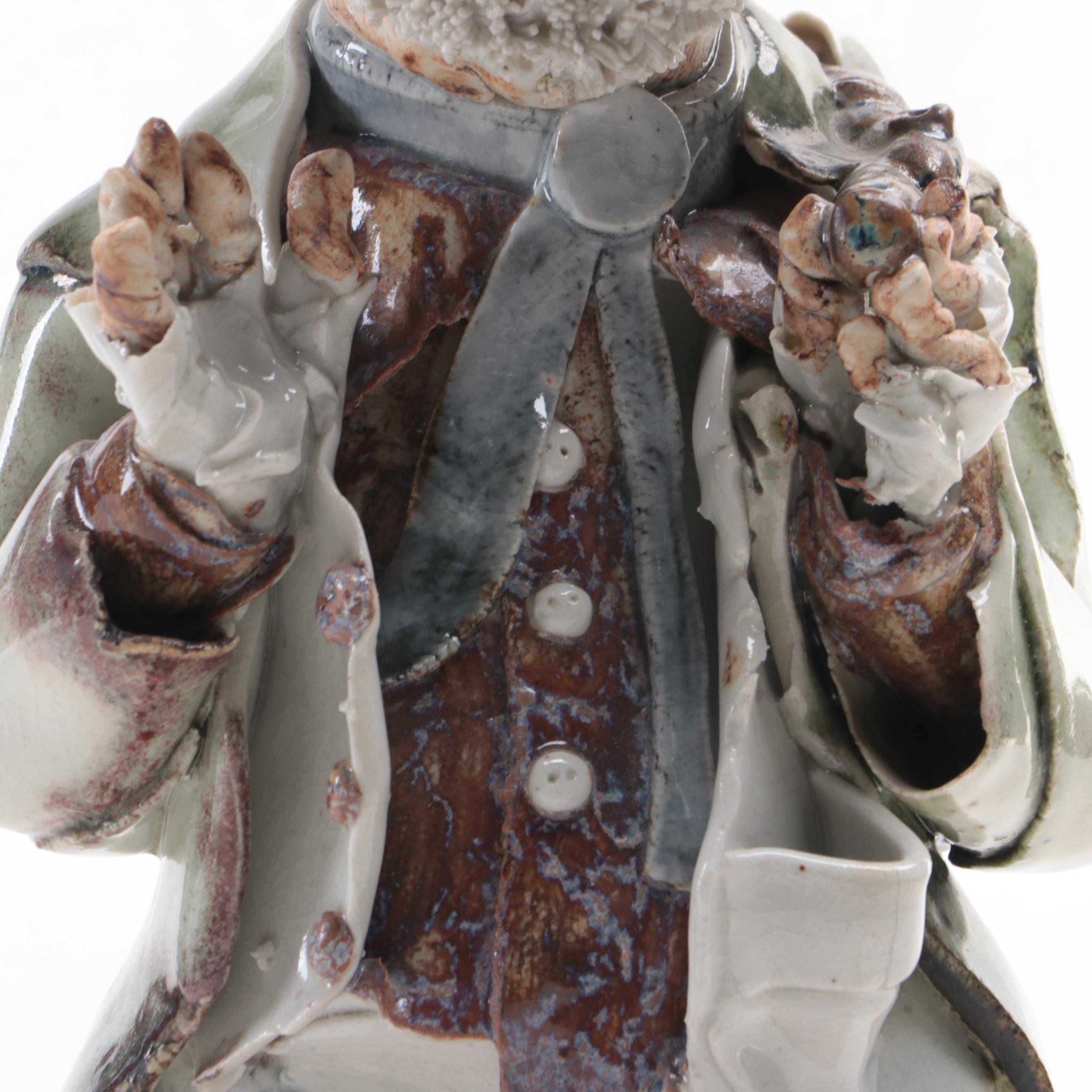 Capodimonte Style "Tramp" Sculpture