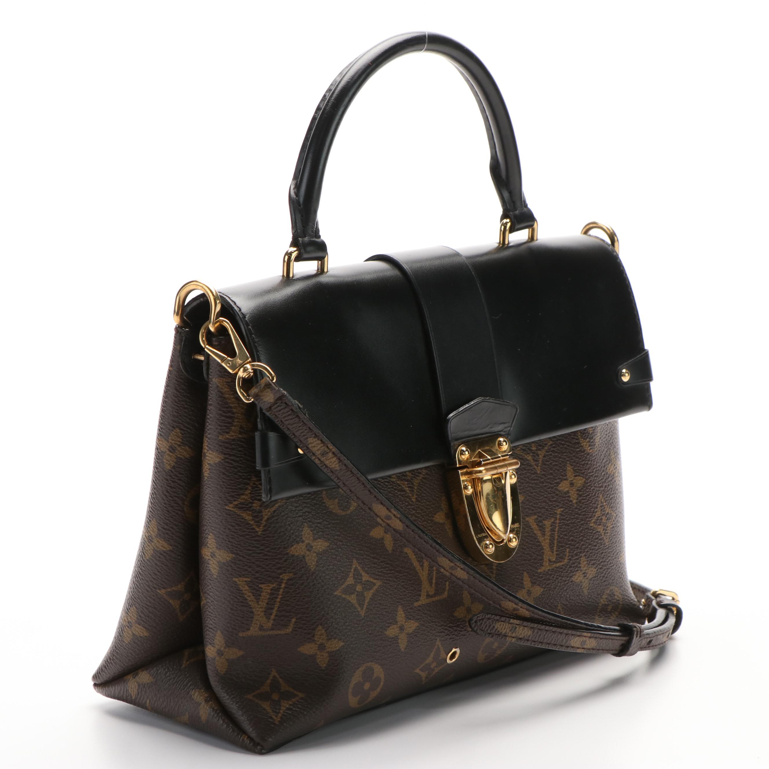 Louis Vuitton One Handle Convertible Flap Bag in Monogram Canvas and Leather