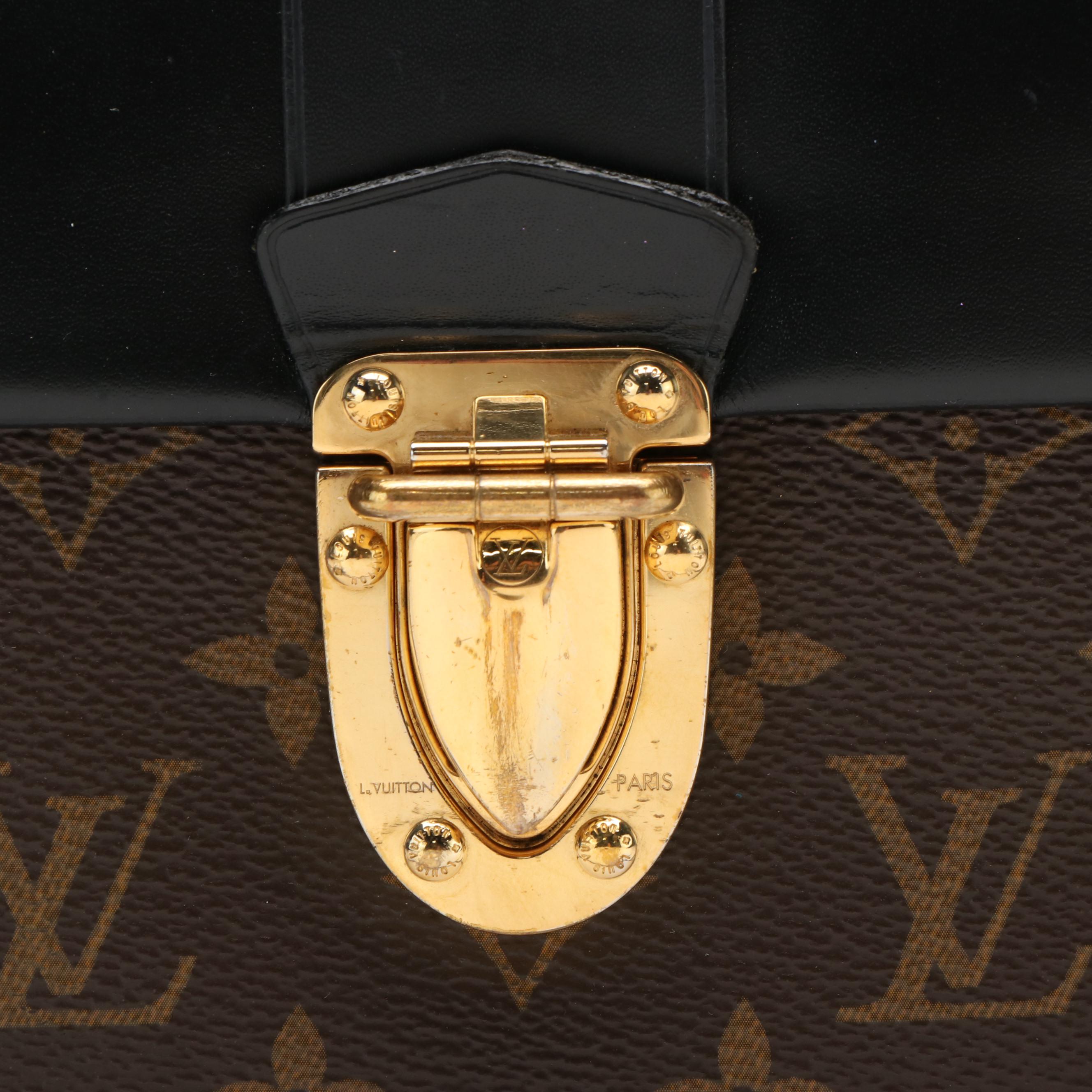 Louis Vuitton One Handle Convertible Flap Bag in Monogram Canvas and Leather
