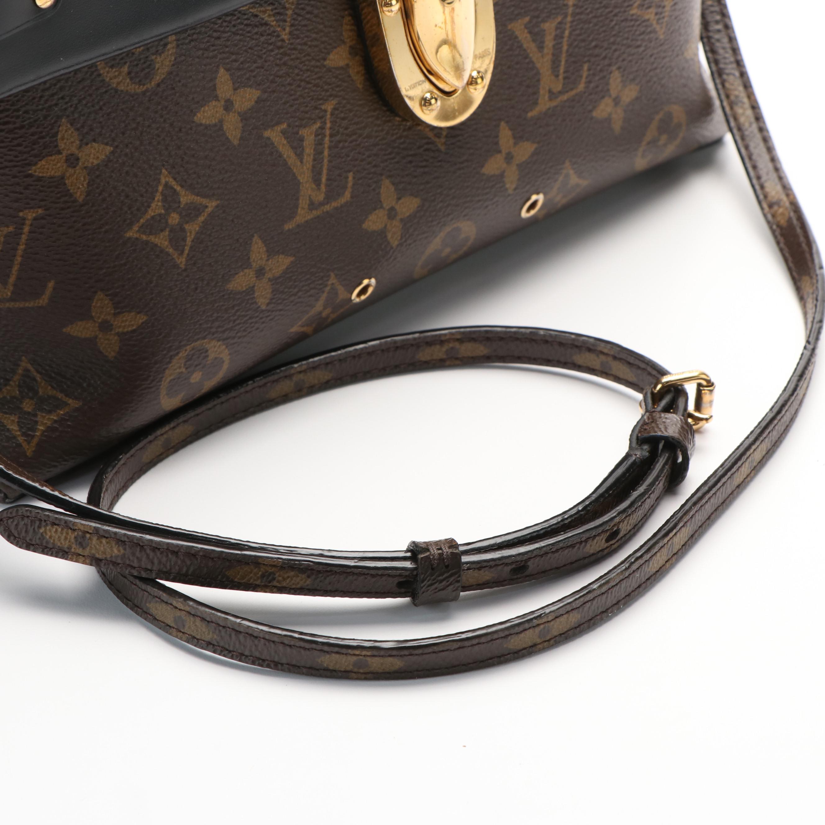 Louis Vuitton One Handle Convertible Flap Bag in Monogram Canvas and Leather