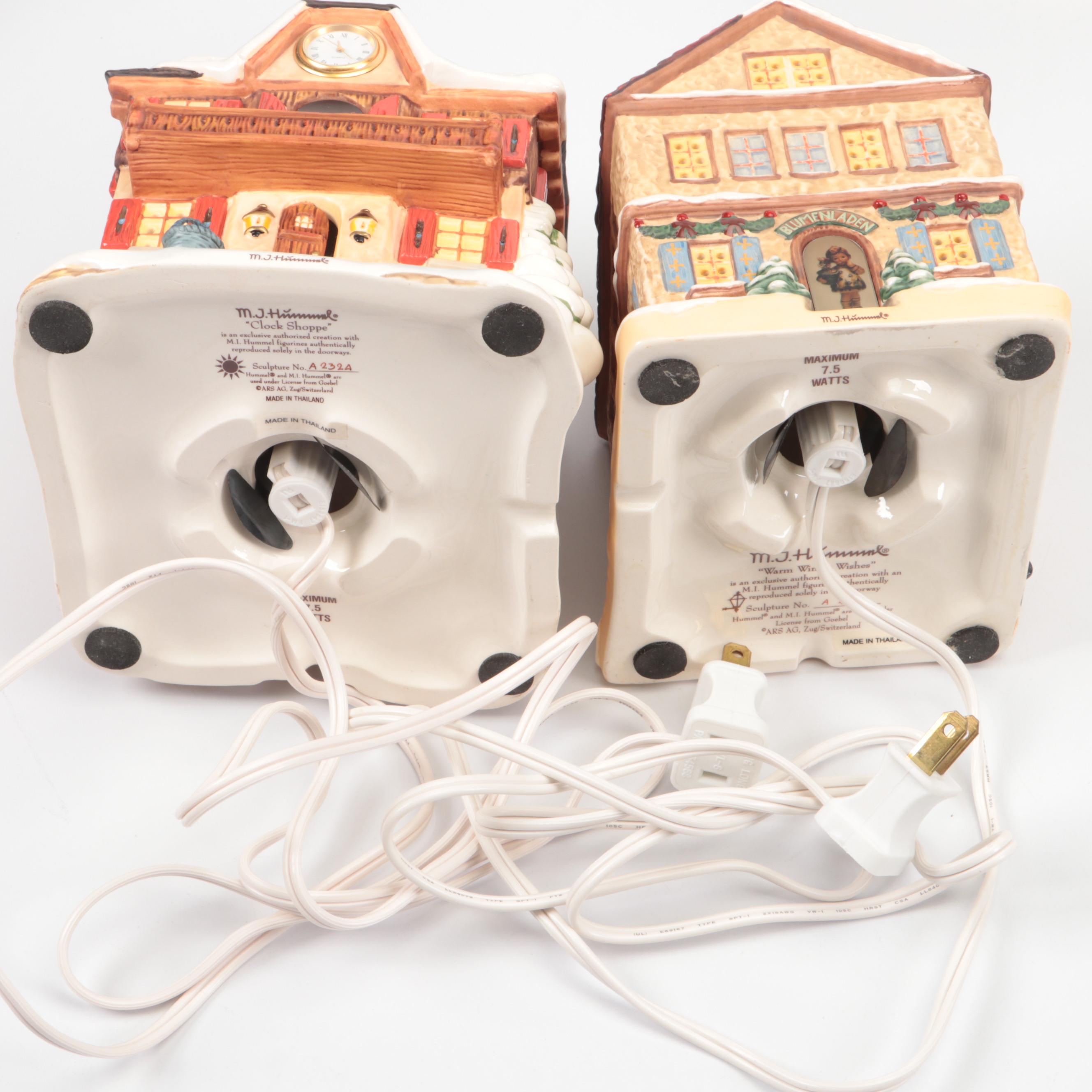 Hawthorne "Hummel Bavarian Christmas" Illuminating Ceramic Village