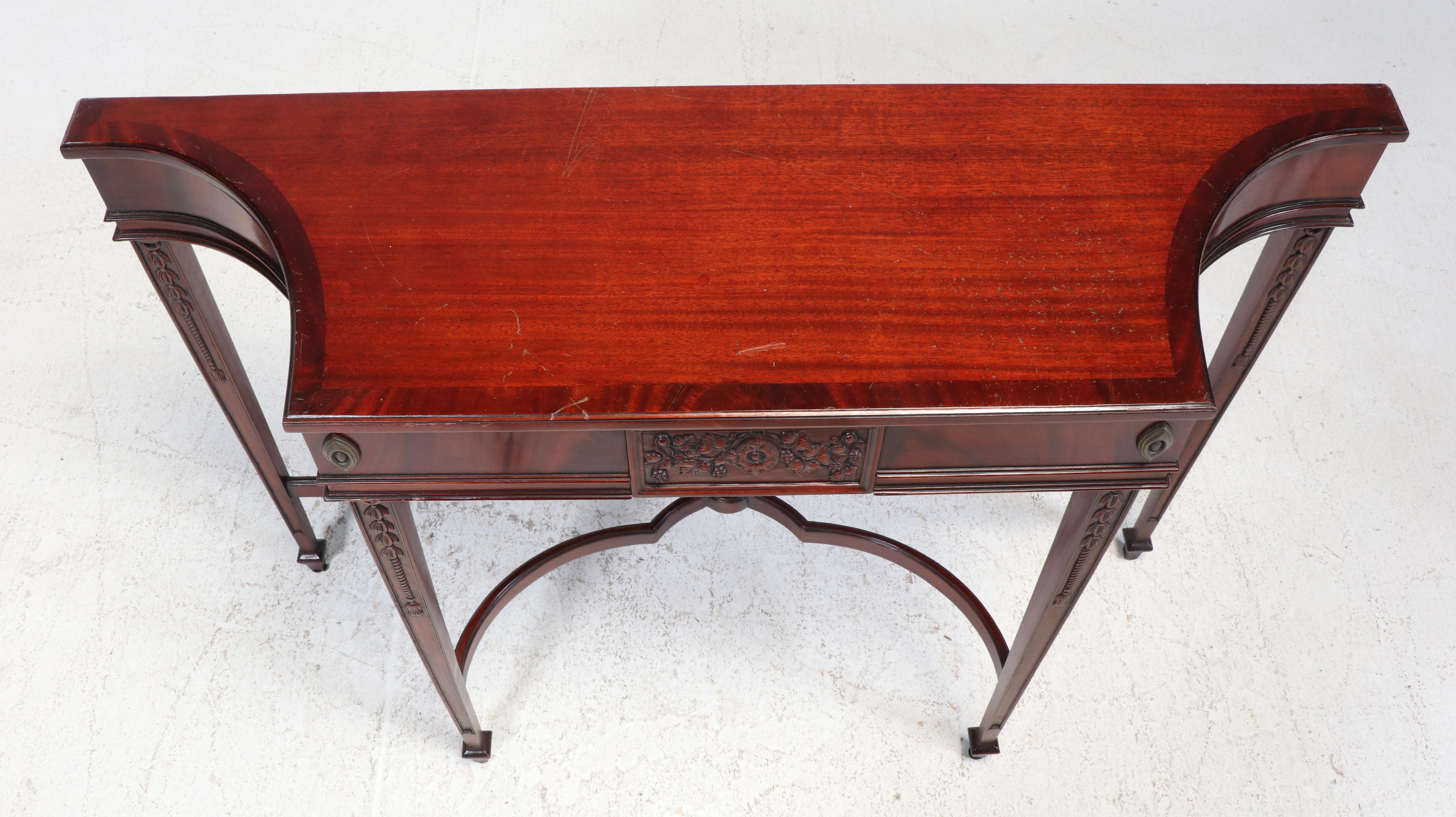 Federal Style Mahogany Console Table