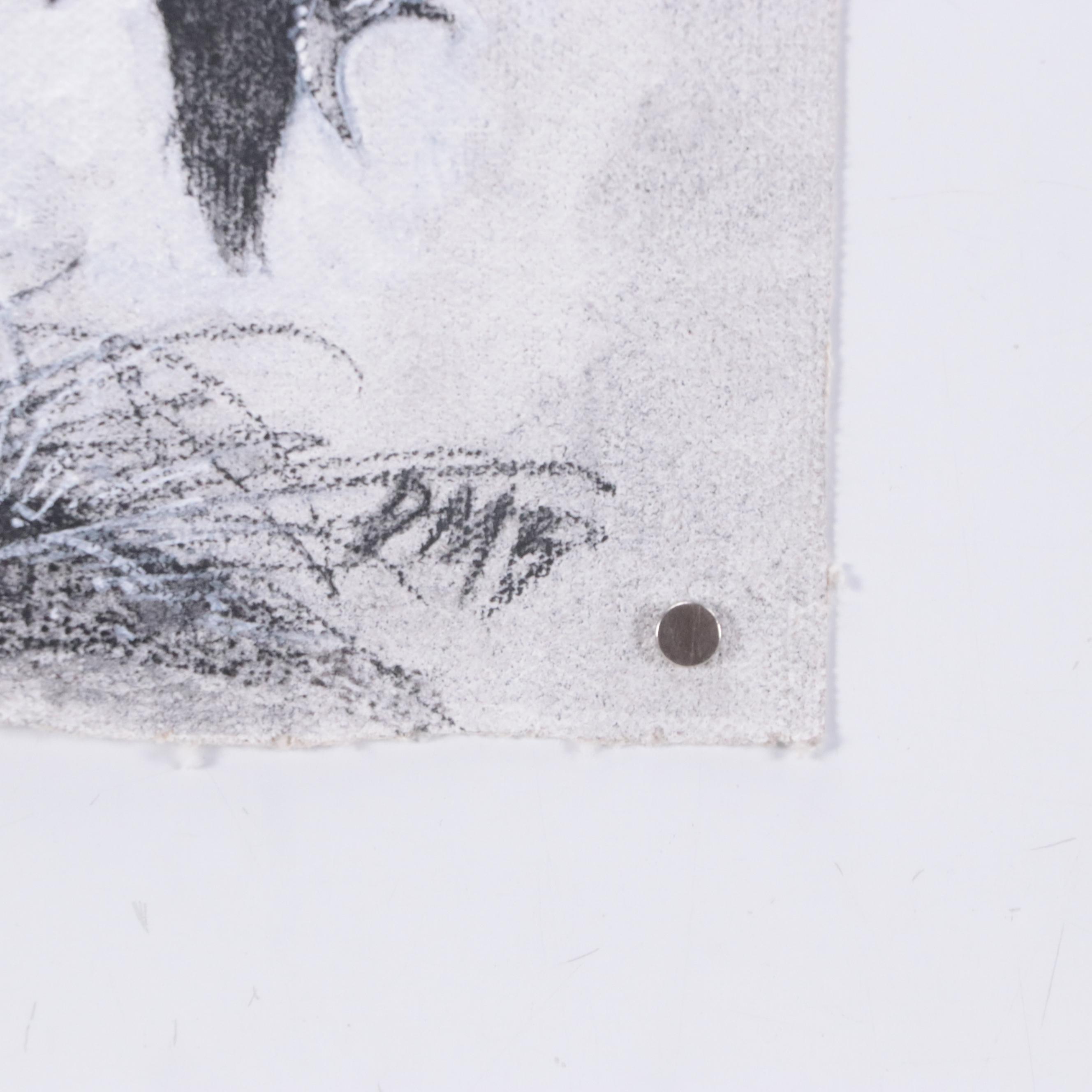 David Michael Beck Mixed Media Comic Illustration of a Dragon